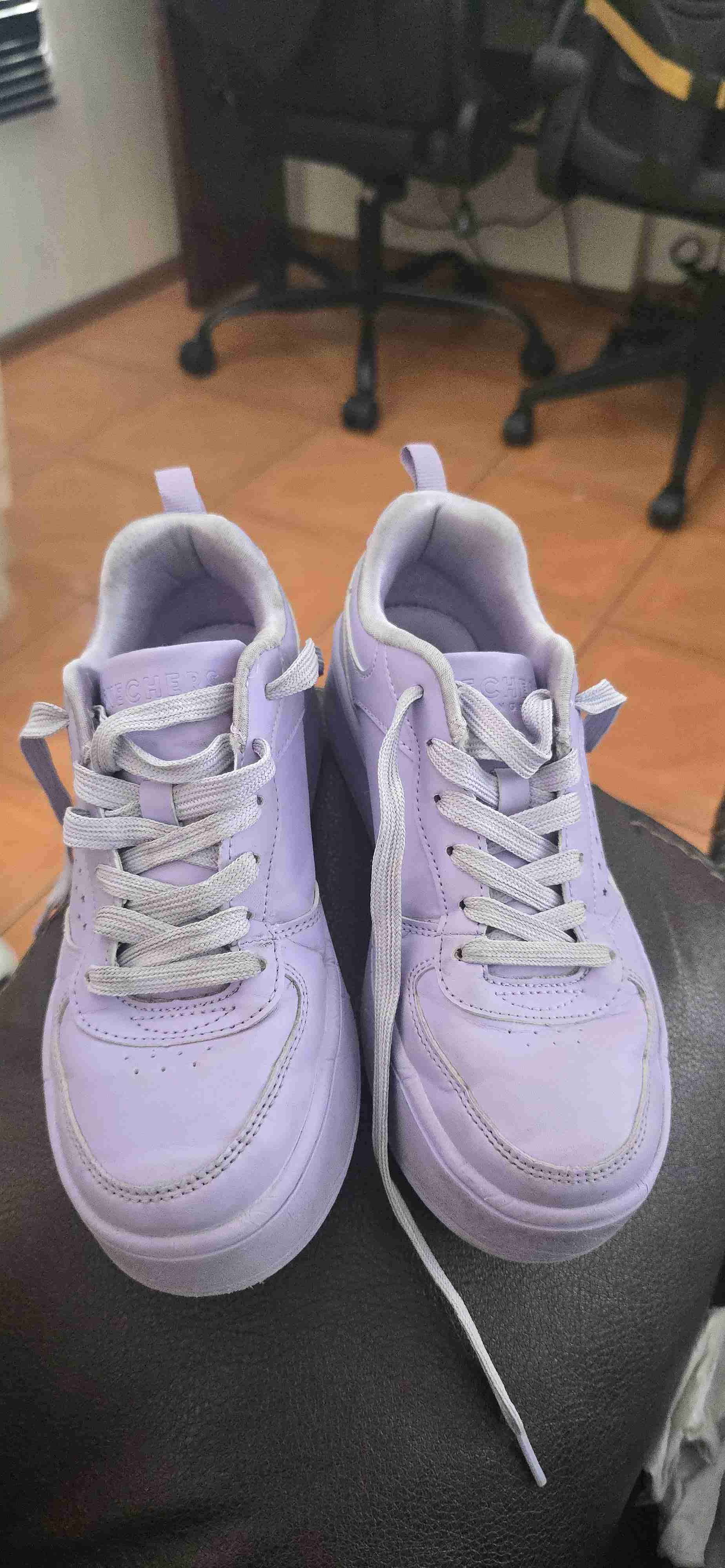 Zapatillas lilas con estrellas skecher 22 cm - miniatura 2