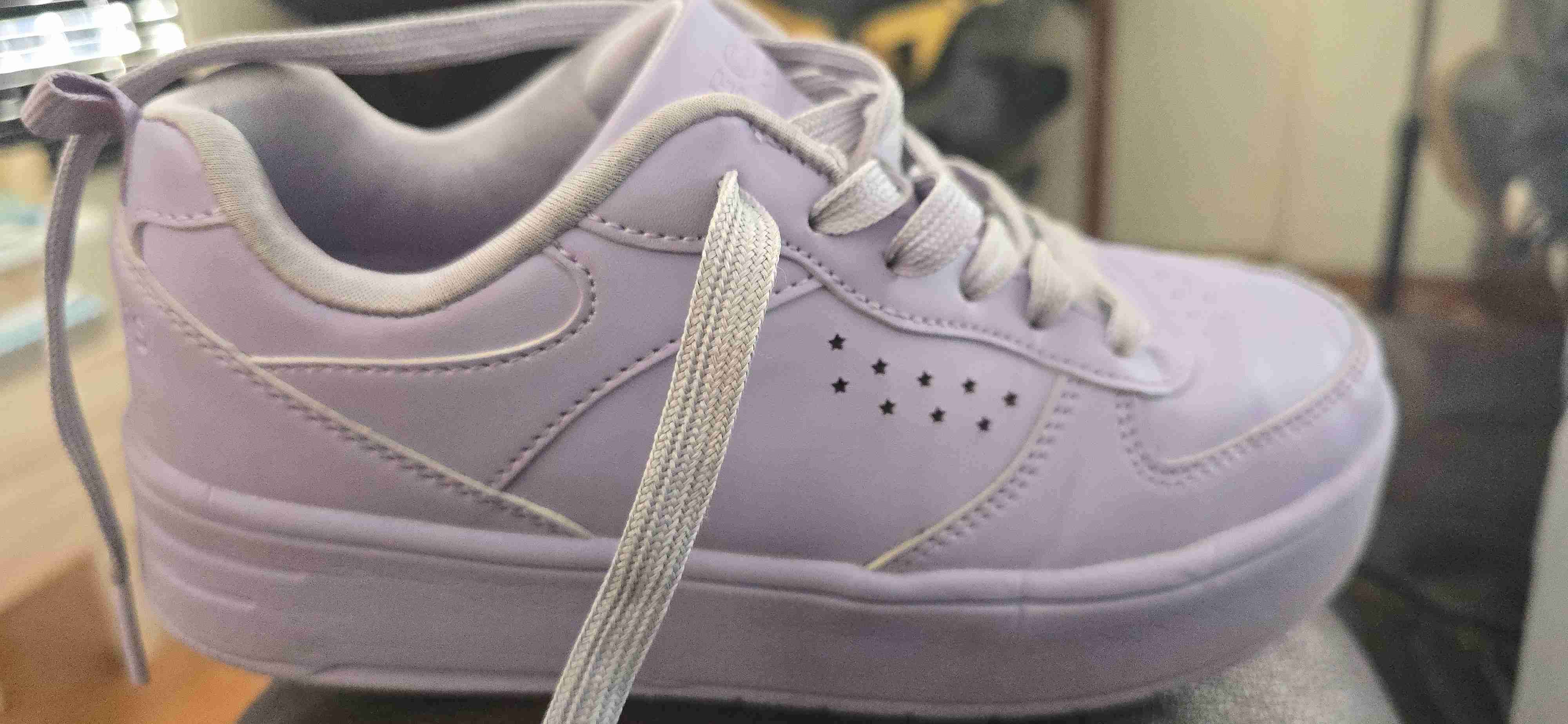 Zapatillas lilas con estrellas skecher 22 cm - miniatura 4