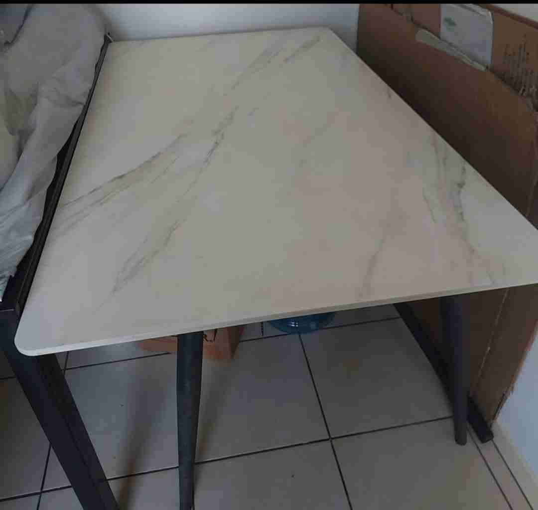 Mesa de comedor mármol blanco - miniatura 2