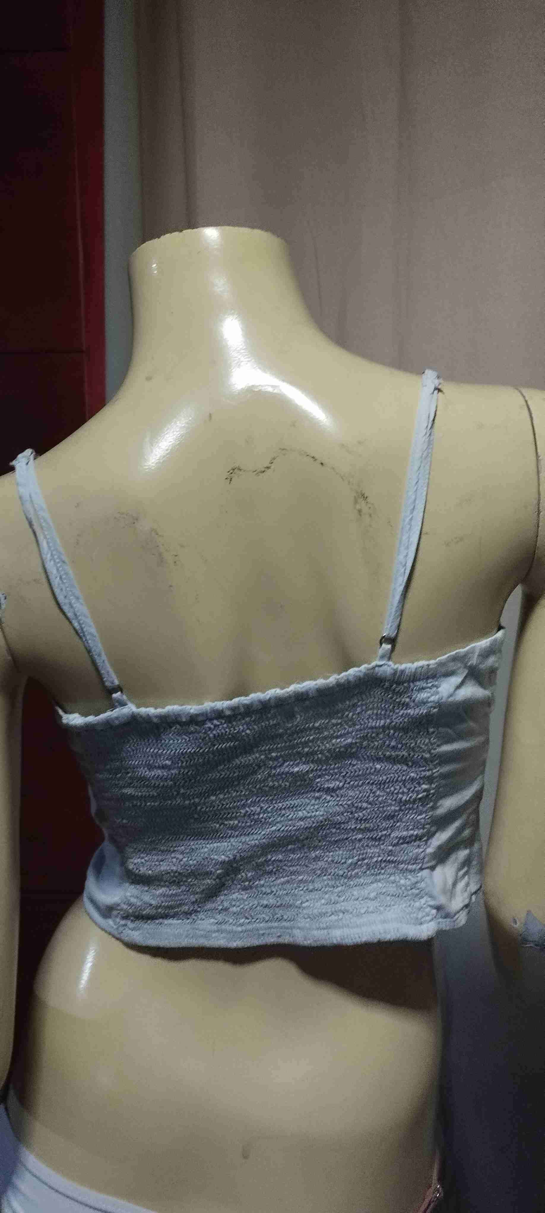 Top strapless celeste - miniatura 2