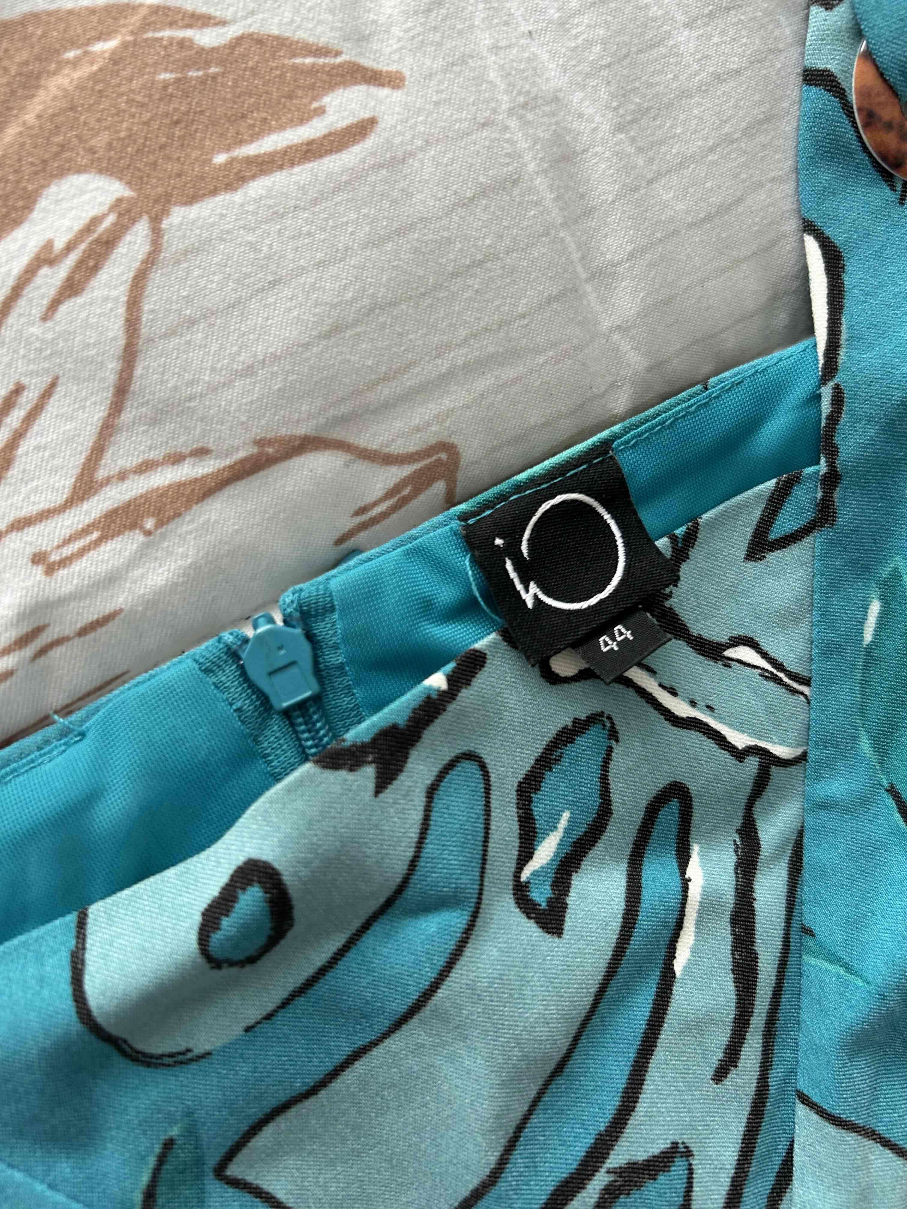 Vestido estampado hojas verde - miniatura 2