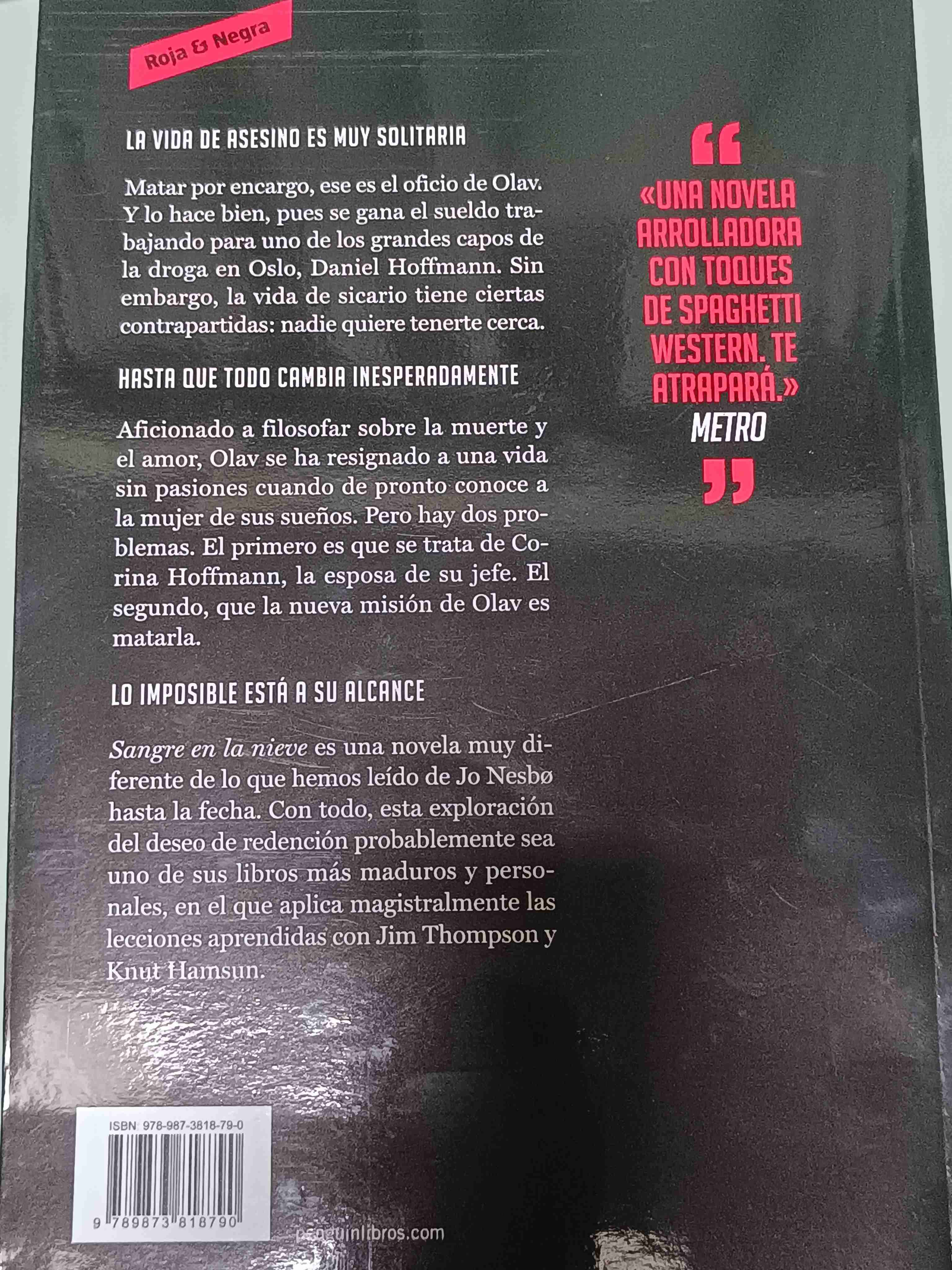 Libro 'Sangre en la nieve' Jo Nesbø - miniatura 2