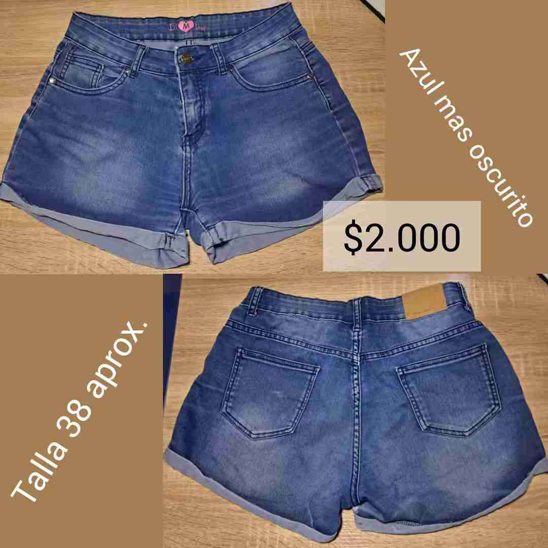 Shorts de mezclilla azul oscuro