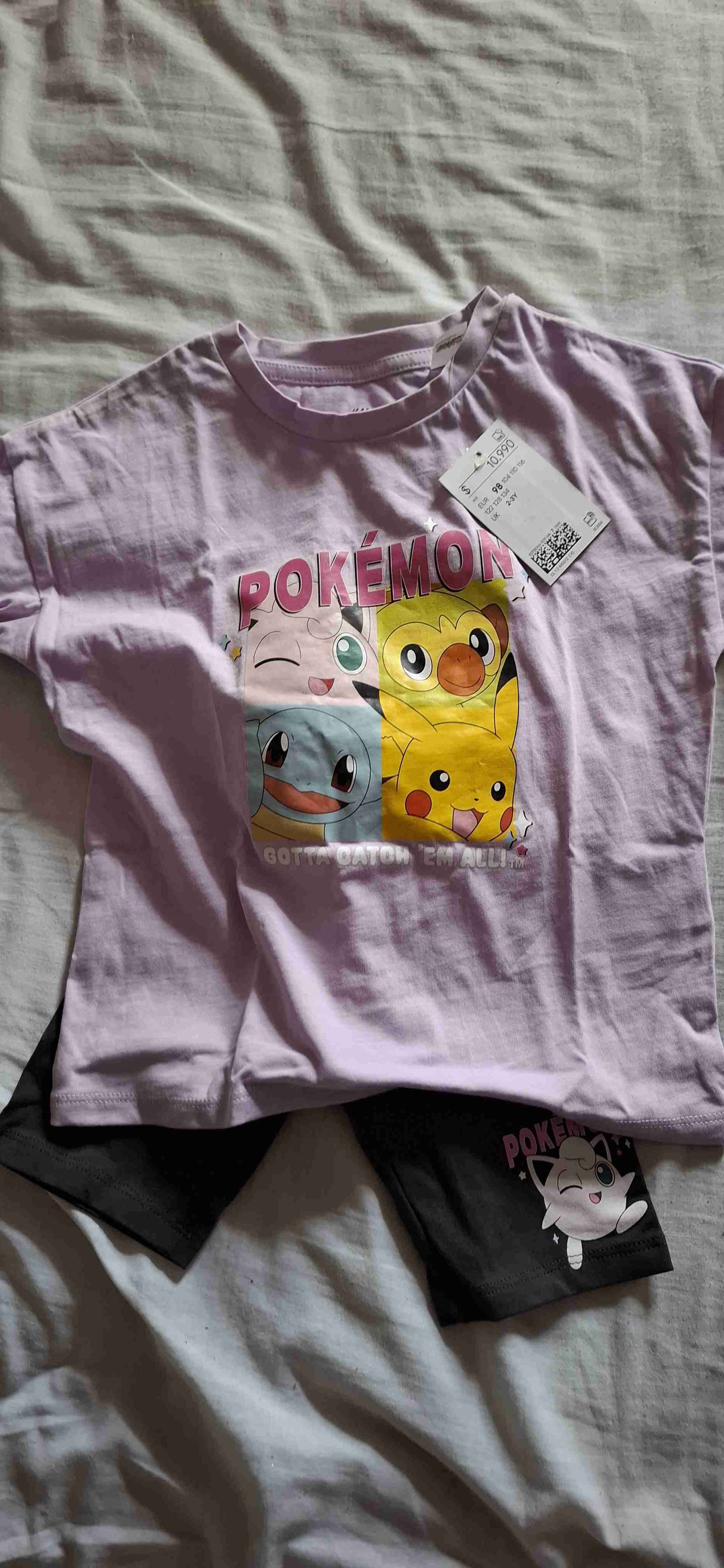 Conjunto infantil Pokémon lila y negro - miniatura 2