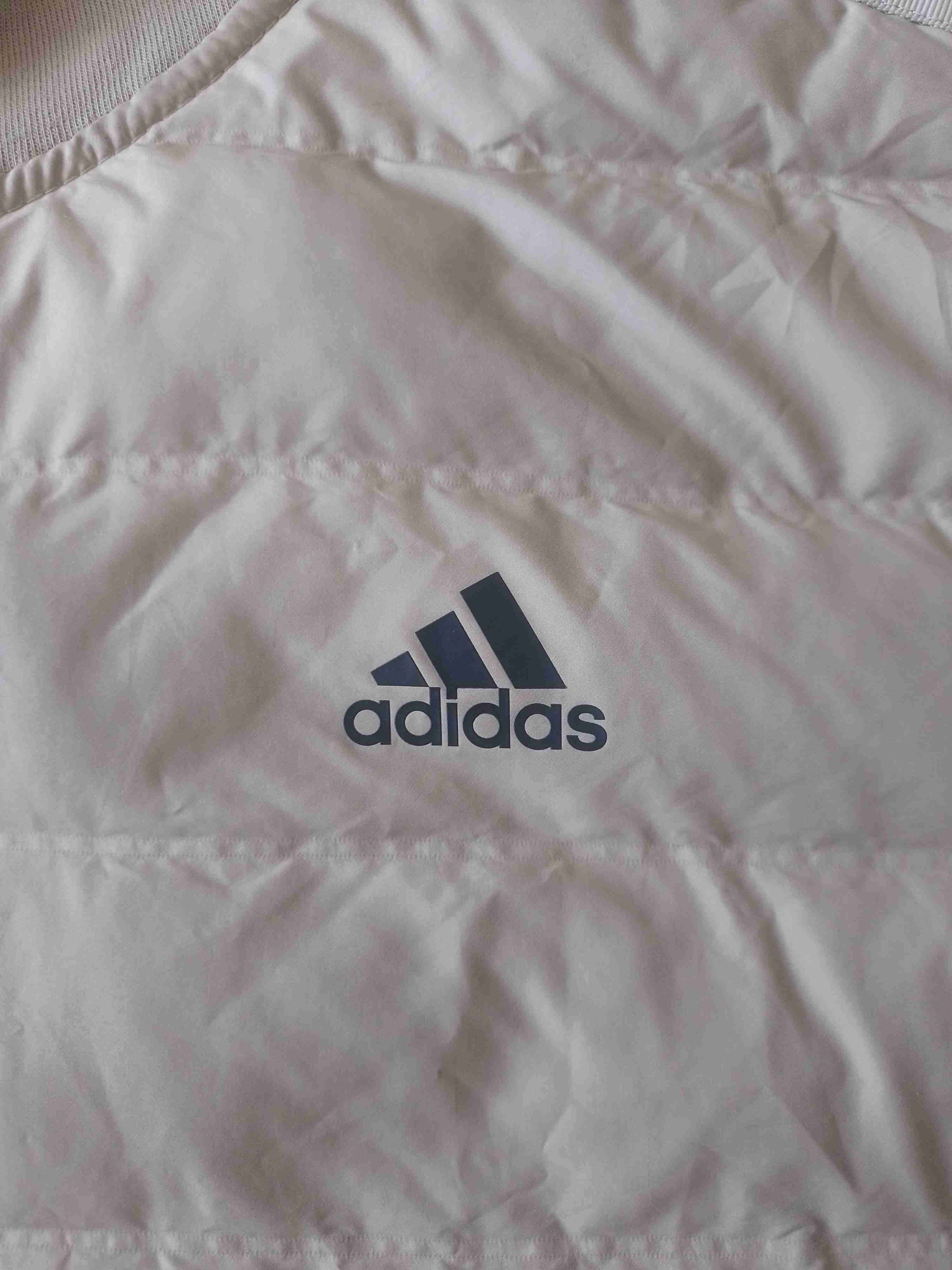Chaqueta adidas beige con capucha - miniatura 2