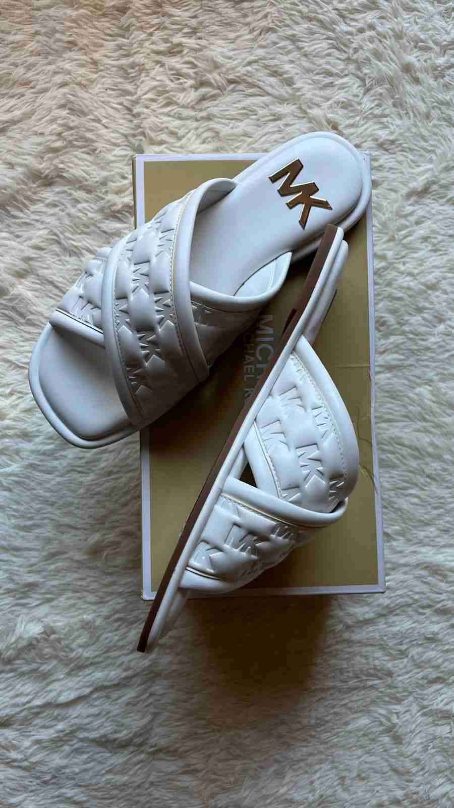 Sandalias blancas Michael Kors Originales Nuevas - miniatura 3