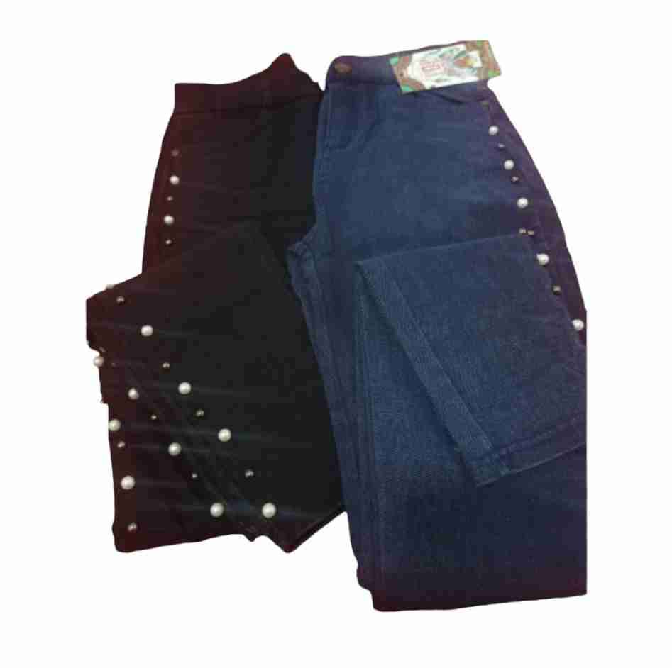 Jeans mujer con perlas
