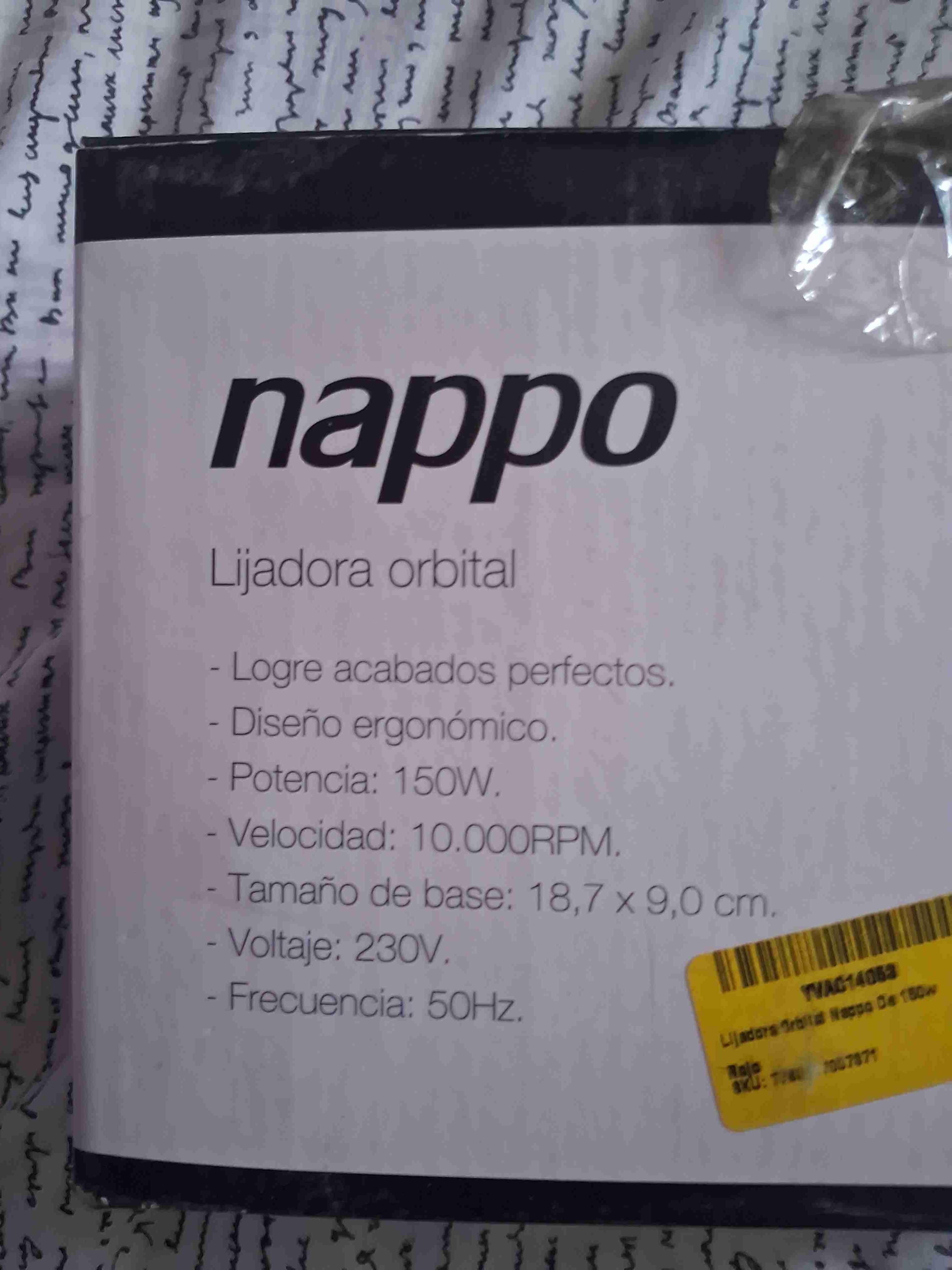 Lijadora orbital Nappo roja - miniatura 4