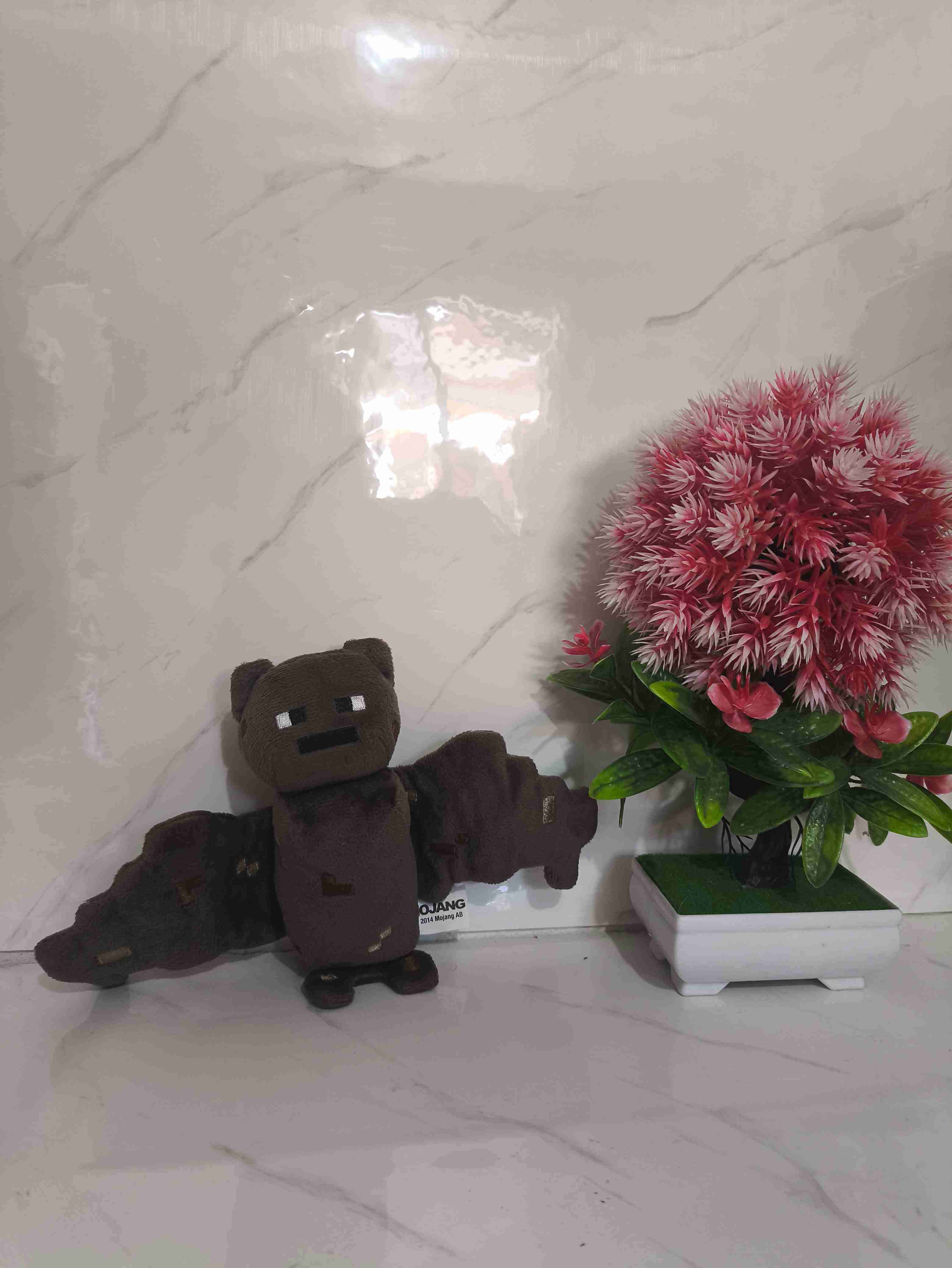 Peluche murciélago Minecraft marrón - miniatura 2