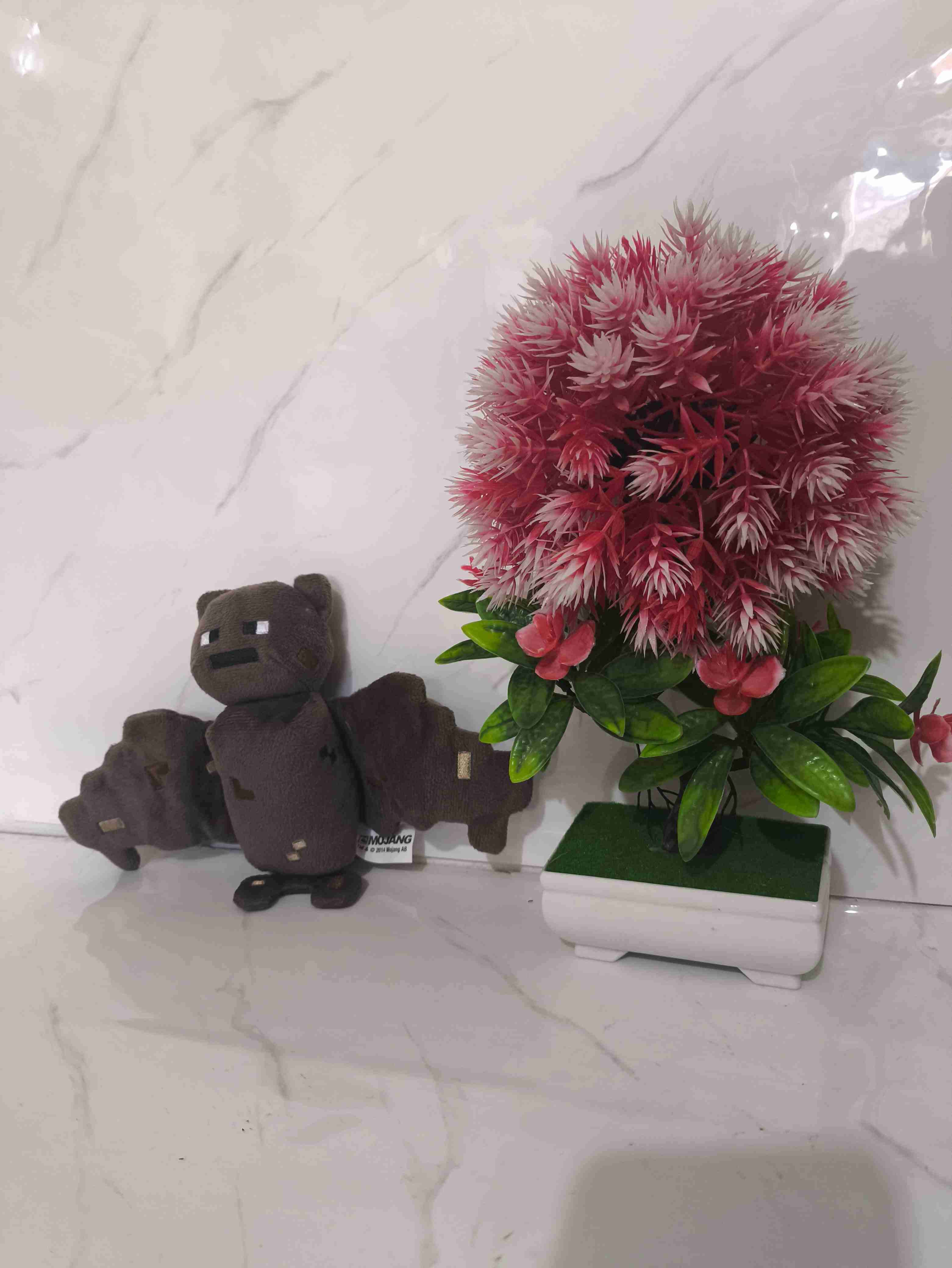 Peluche murciélago Minecraft marrón - miniatura 3