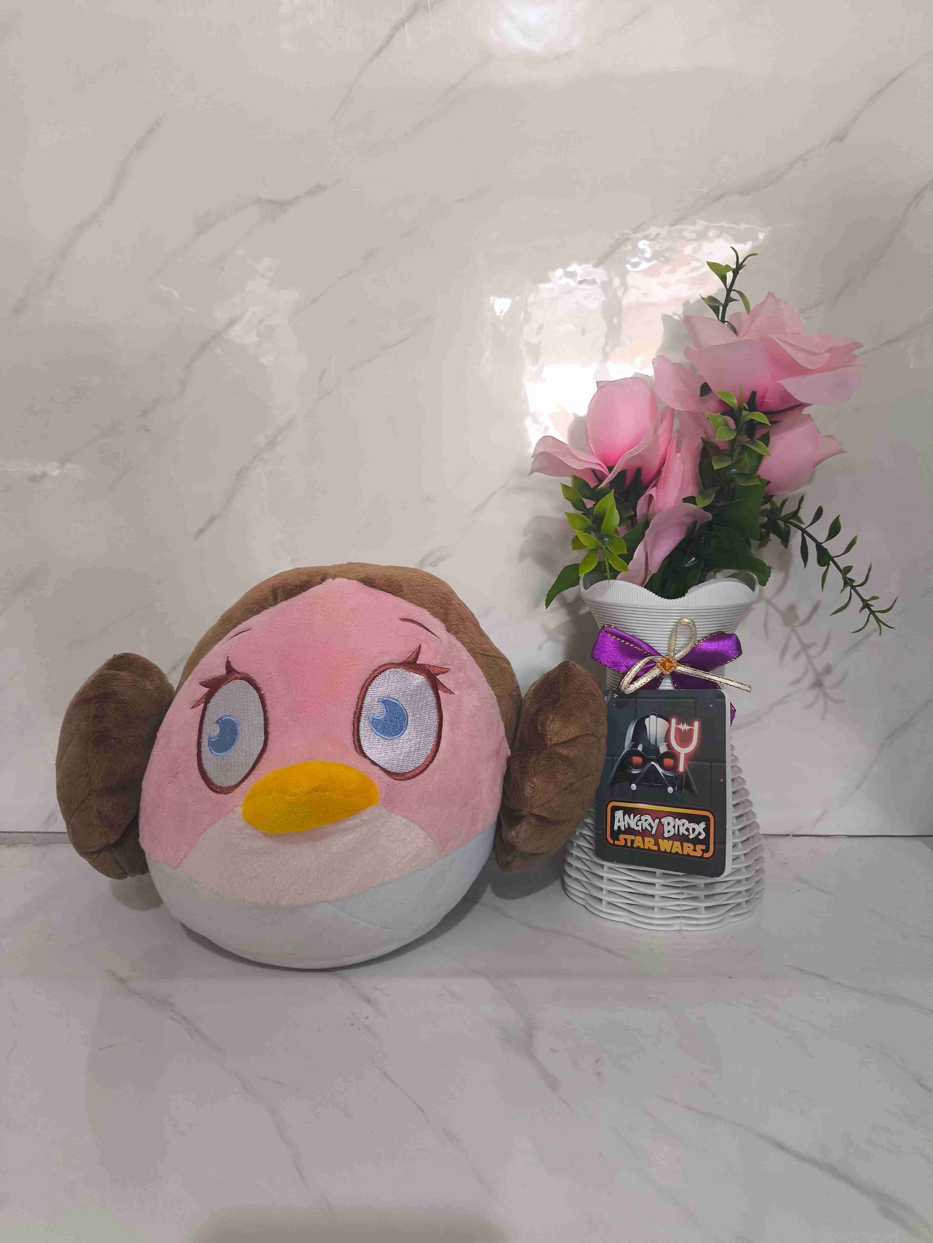 Peluche Angry Birds rosa