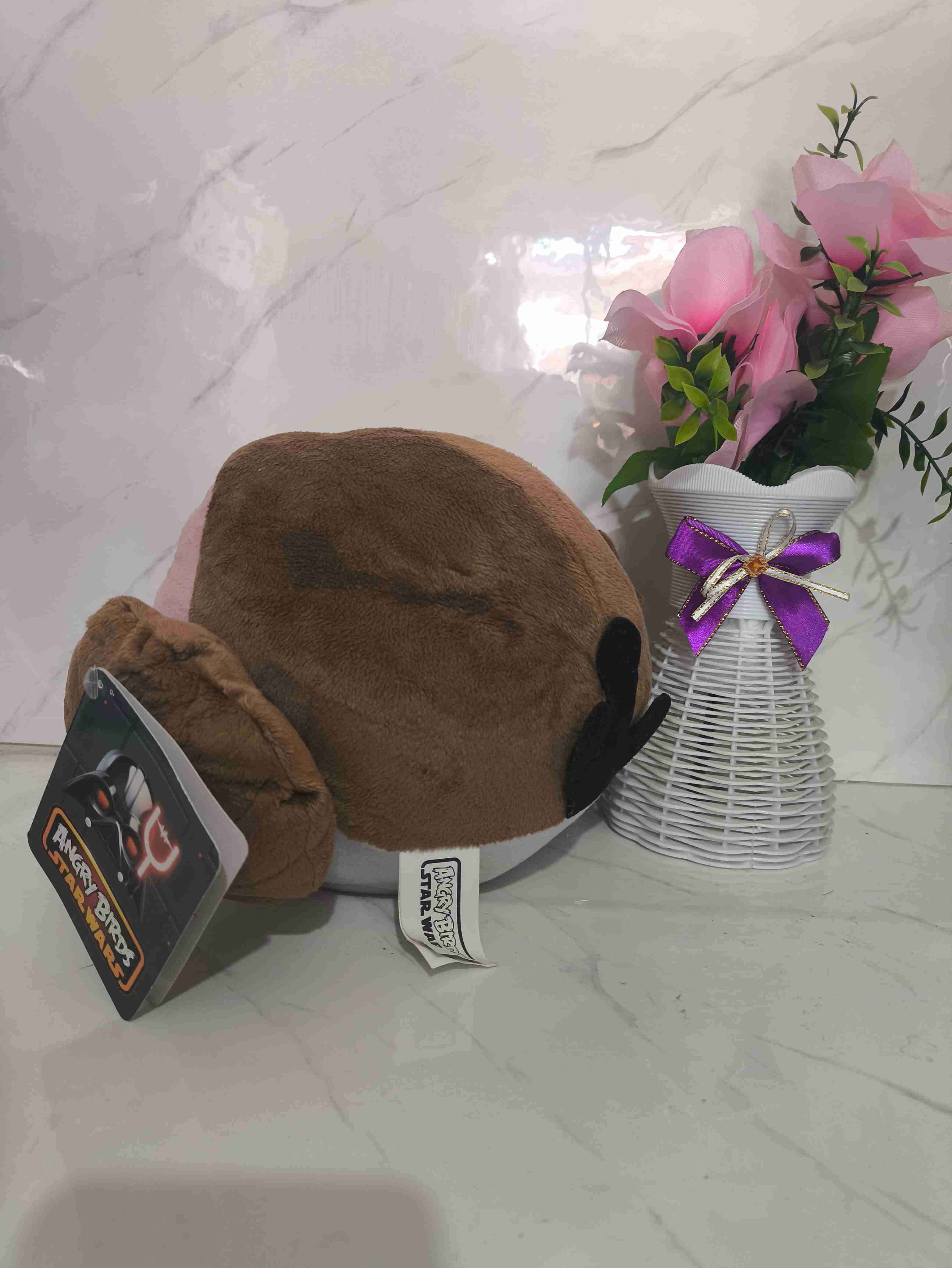 Peluche Angry Birds rosa - miniatura 4