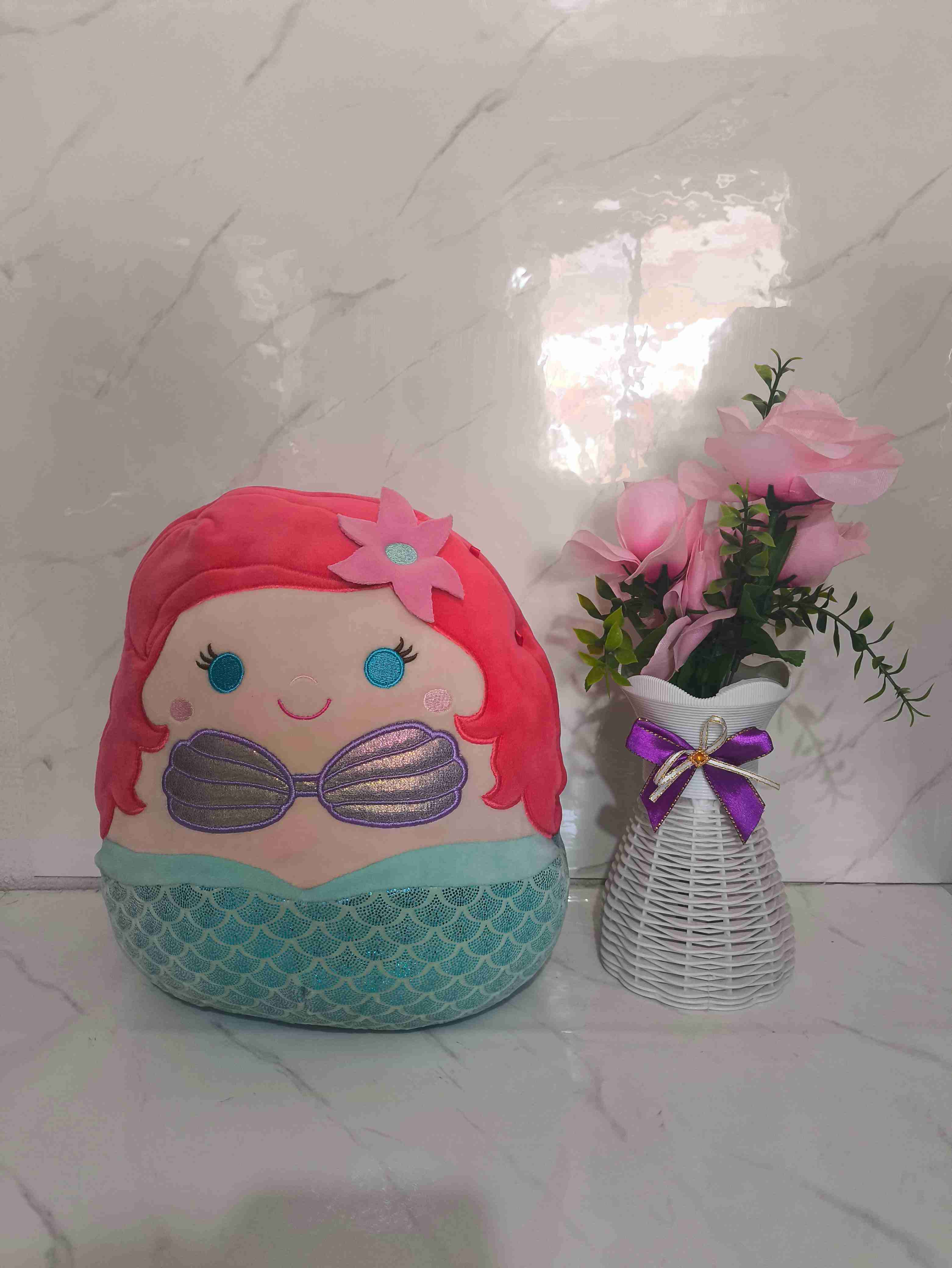 Peluche Squishmallow de sirenita mediana