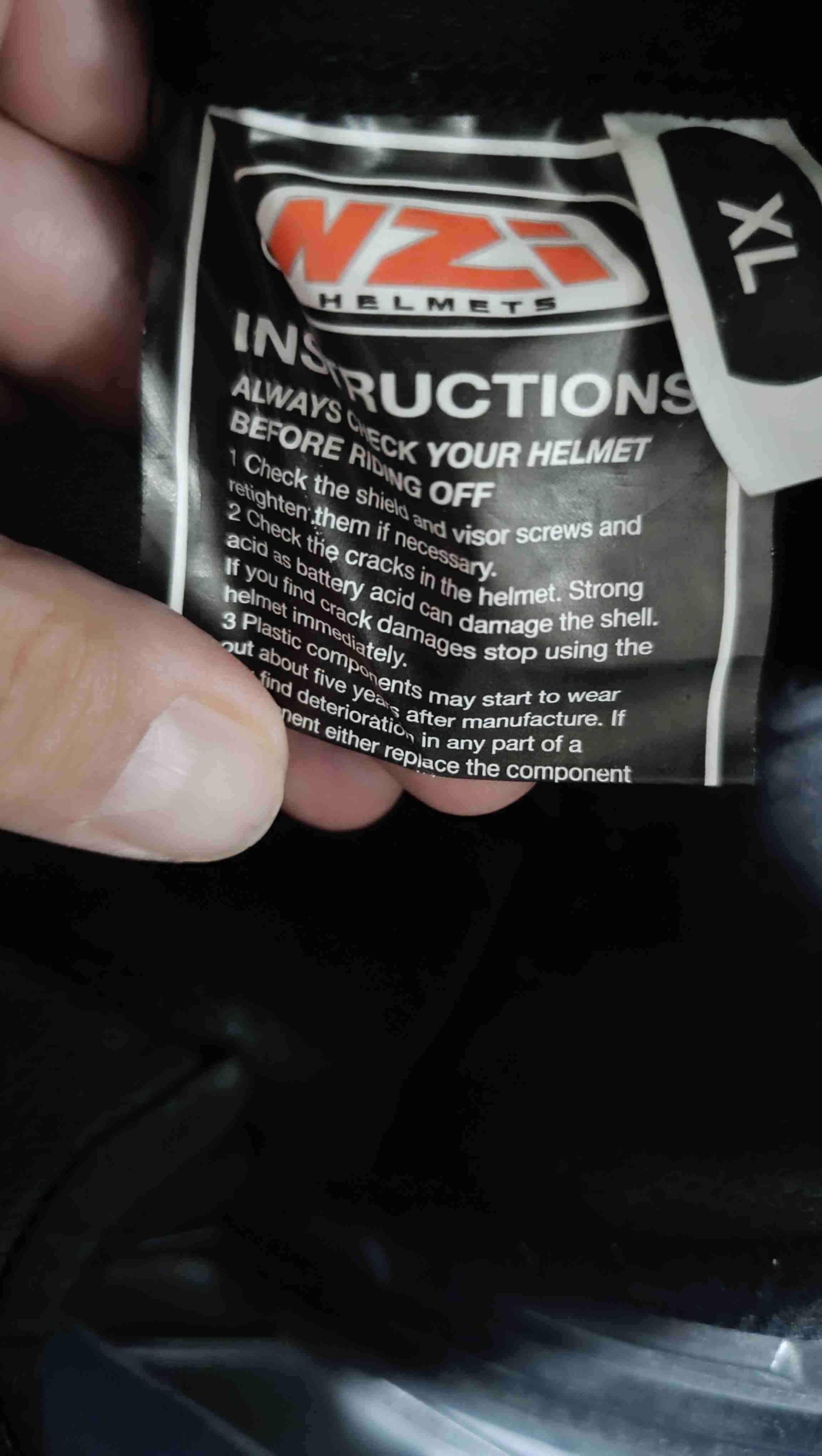 Casco moto NZI combi duo XL - miniatura 5