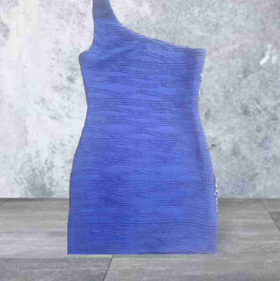 Vestido azul con lentejuelas - miniatura 2