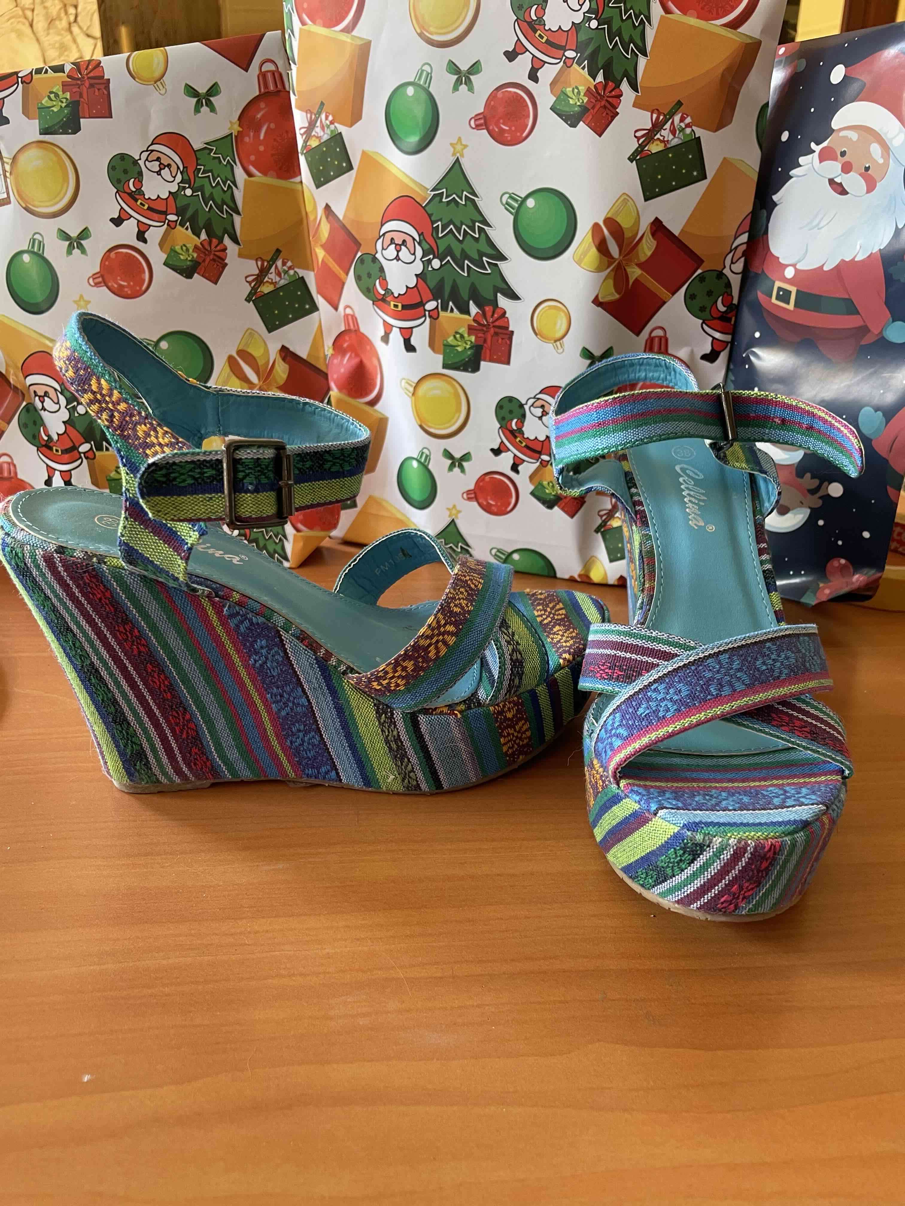 Sandalias plataforma multicolor