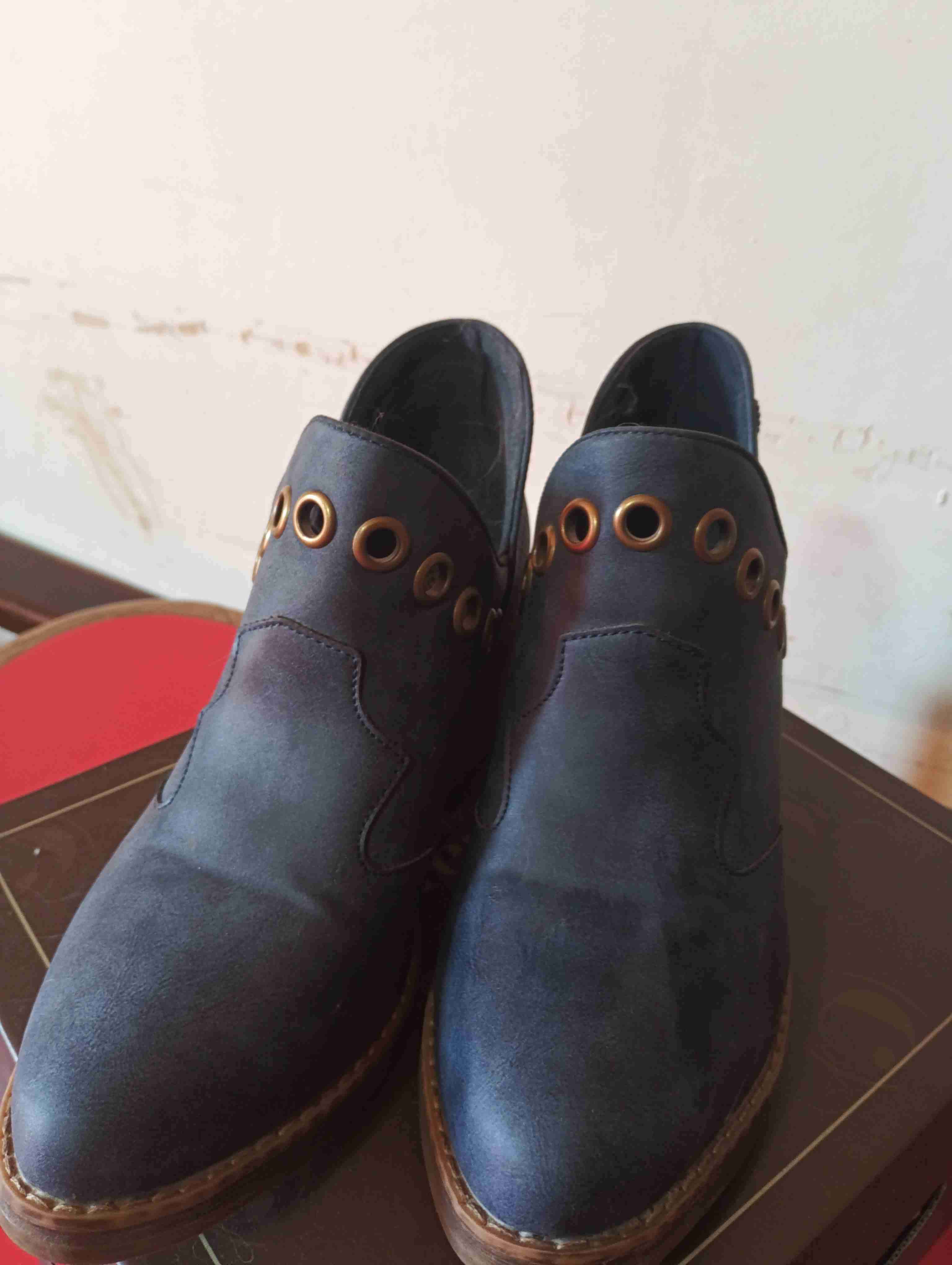 Botines azul piedra chalada talla 38 - miniatura 2