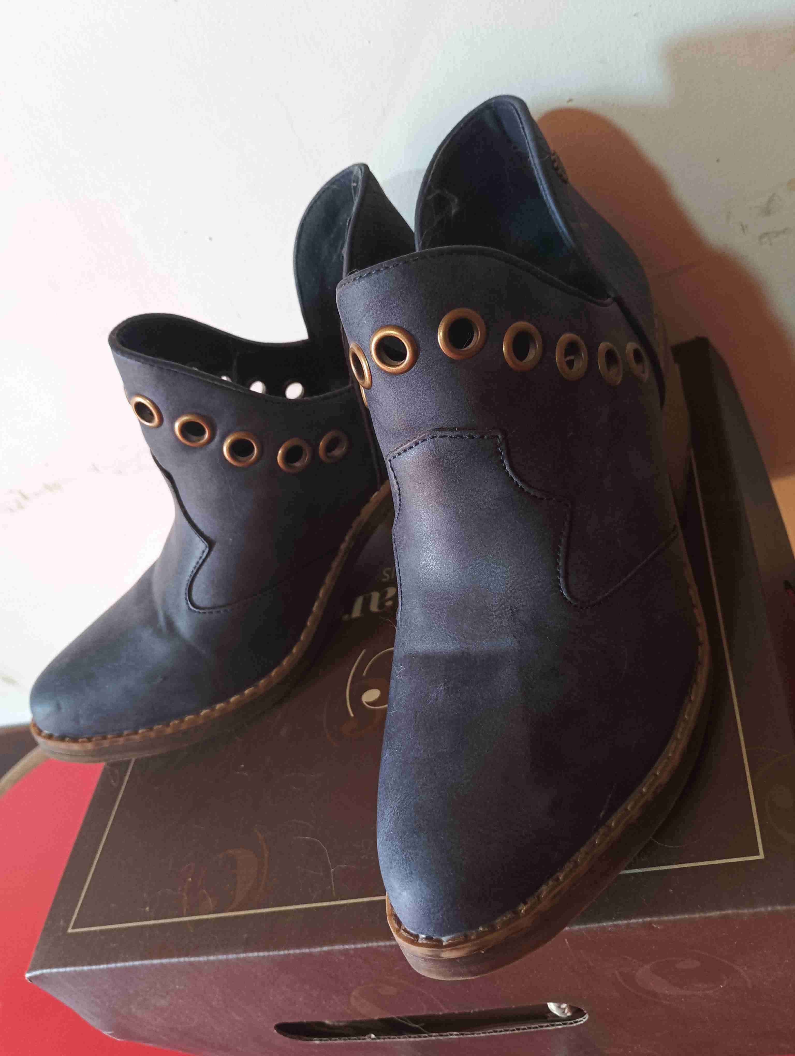 Botines azul piedra chalada talla 38 - miniatura 4