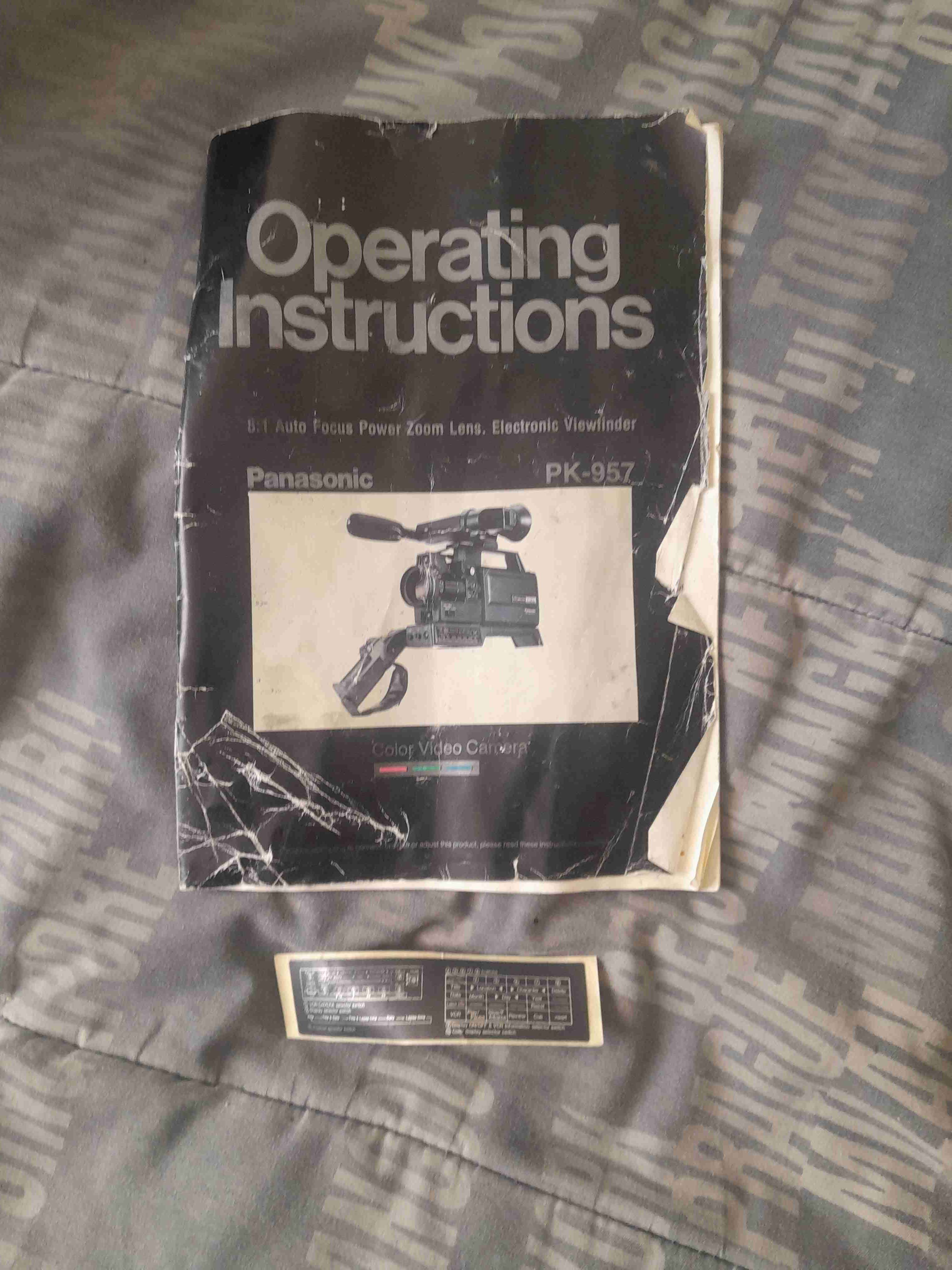 Cámara vintage Panasonic Newvicon 1983 - miniatura 2