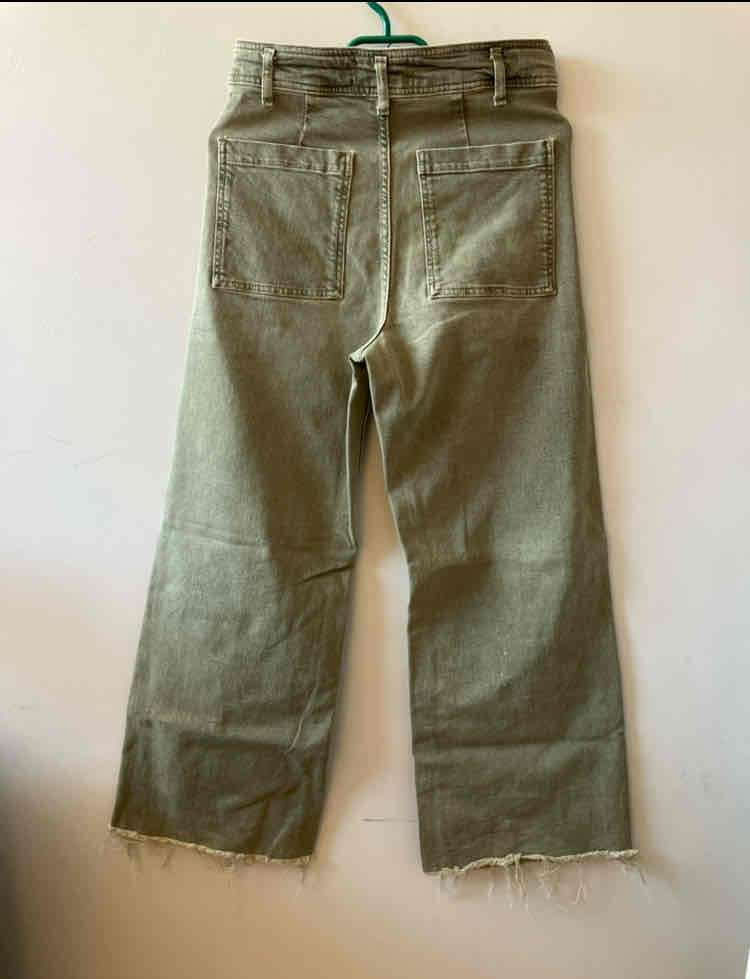 Pantalón verde oliva corte recto - miniatura 2