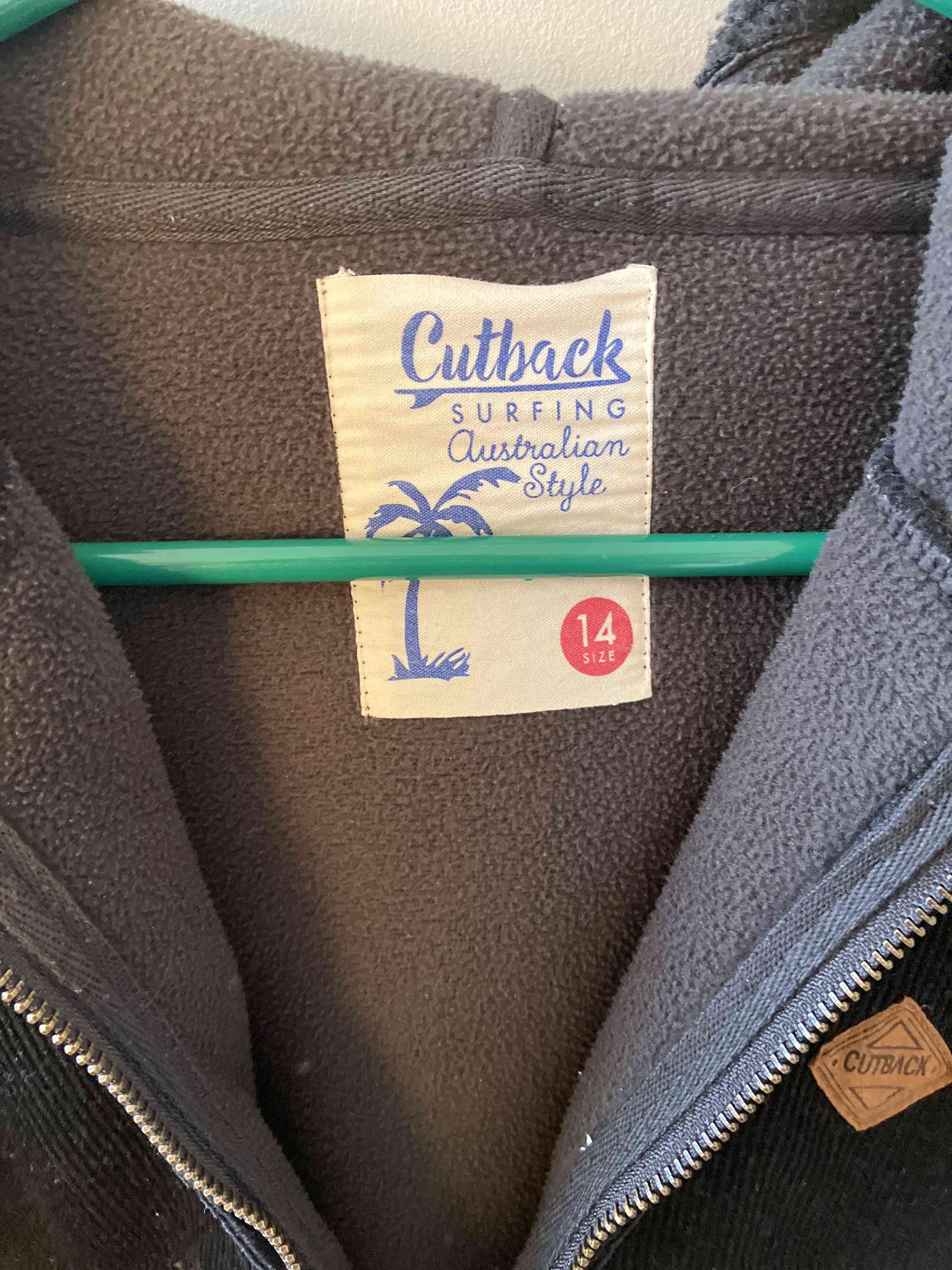 Chaqueta chiporro negra con cierre - miniatura 2