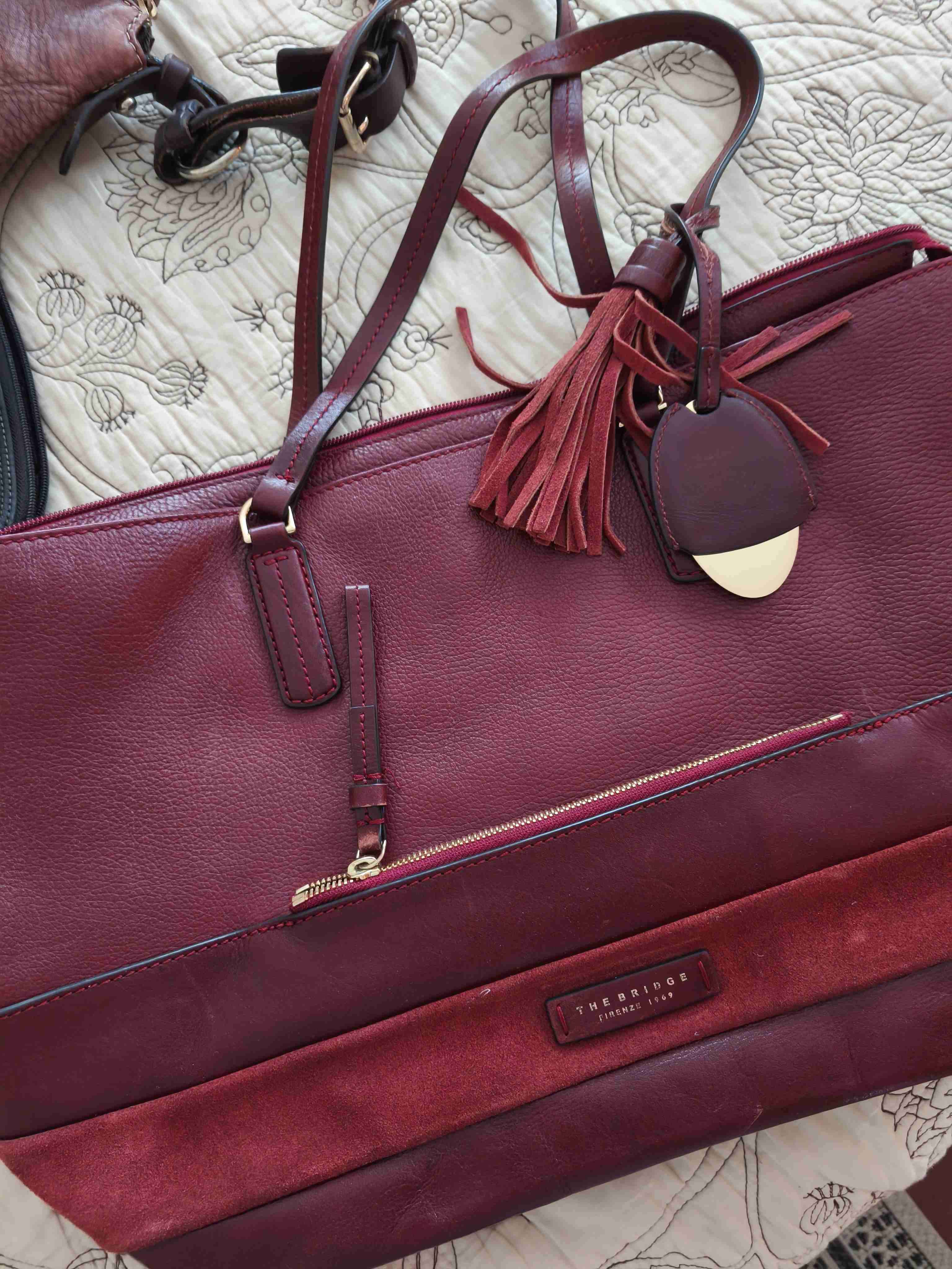 Cartera burdeo The Bridge - miniatura 4