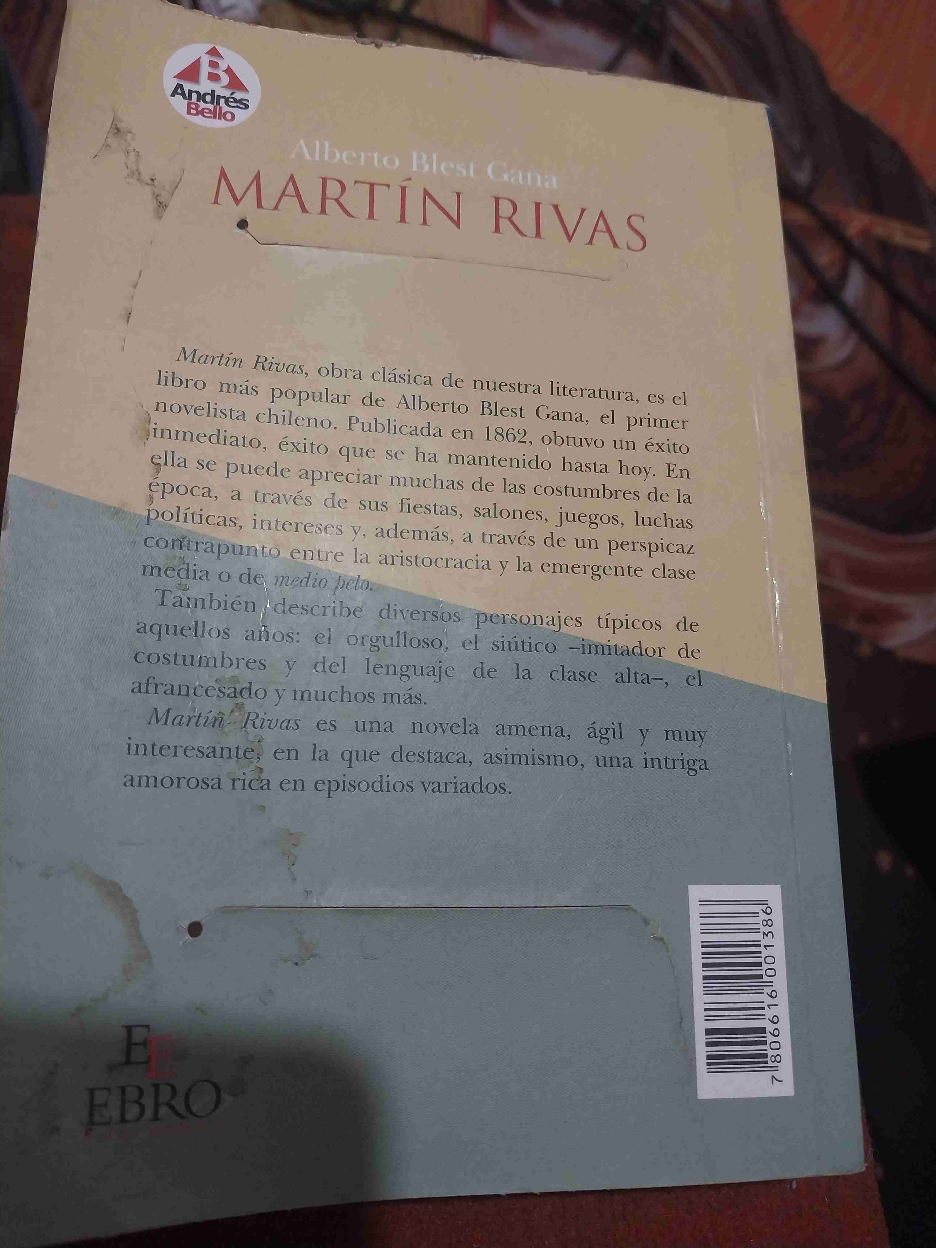 Libro Martín Rivas por Blest Gana - miniatura 3