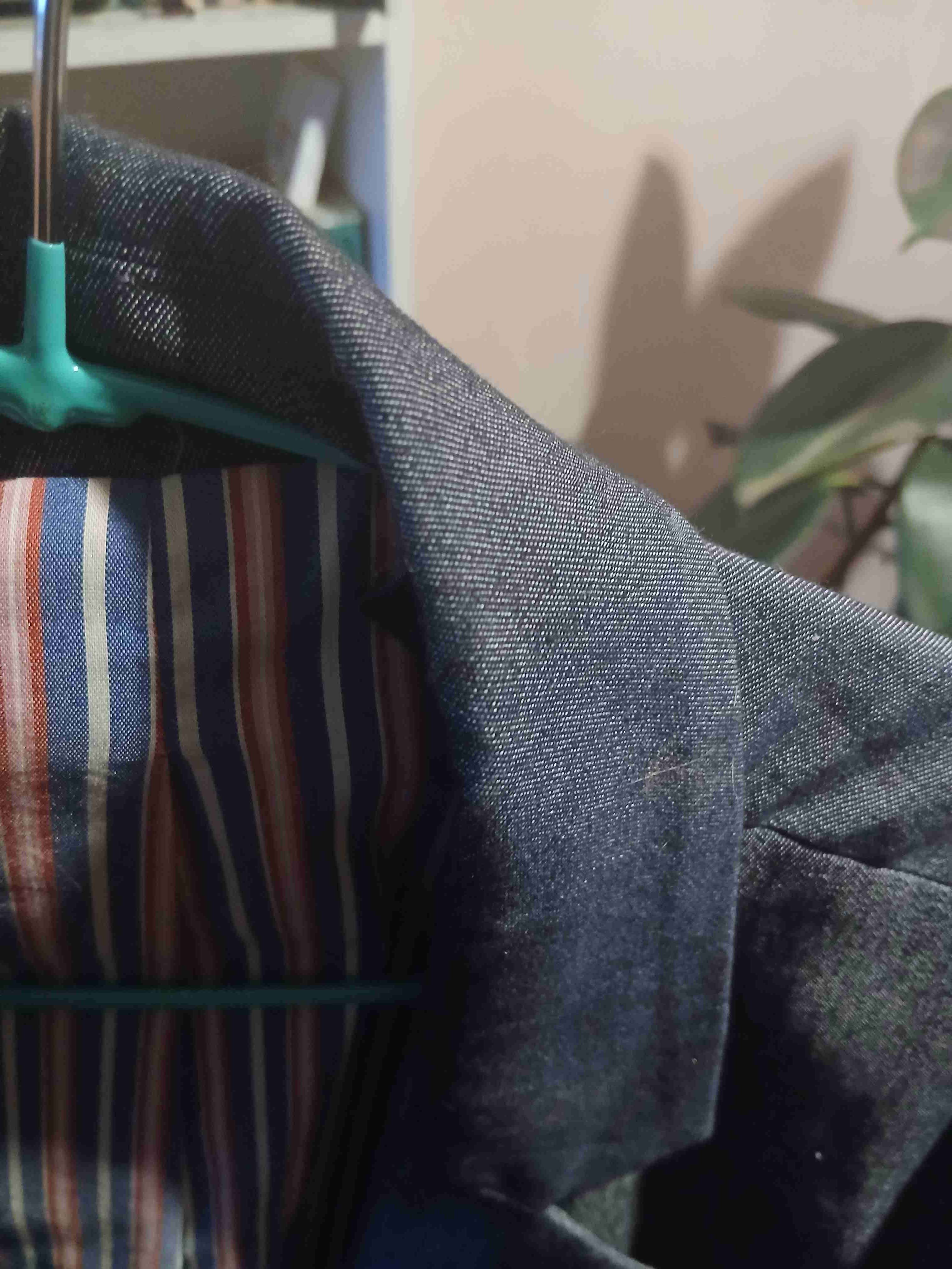 Blazer de mezclilla rayado