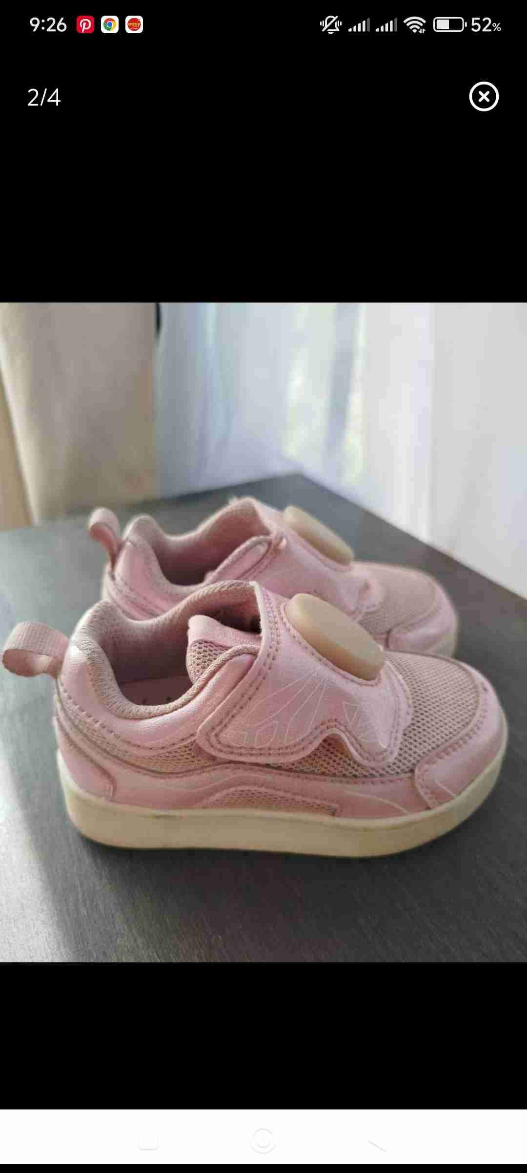 Zapatillas pillin rosadas con luces LED - miniatura 2