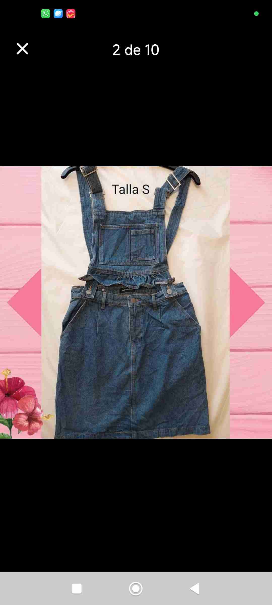 Jardinera denim talla S