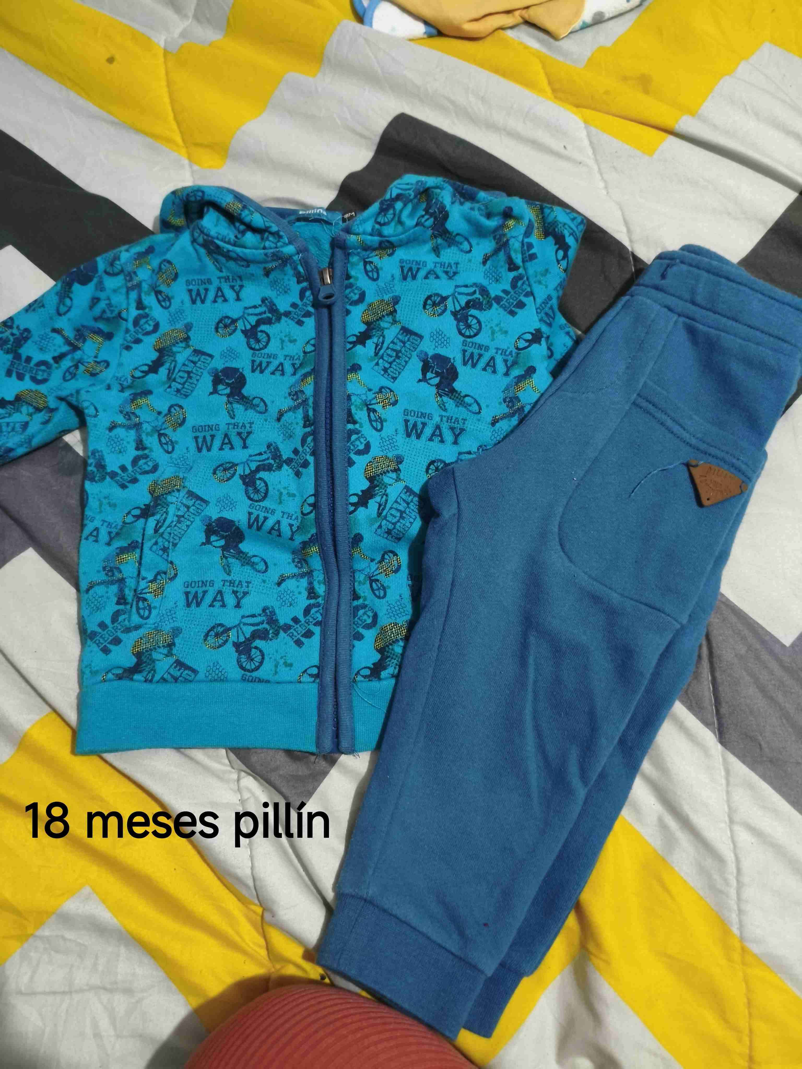 Conjunto infantil azul 18 meses
