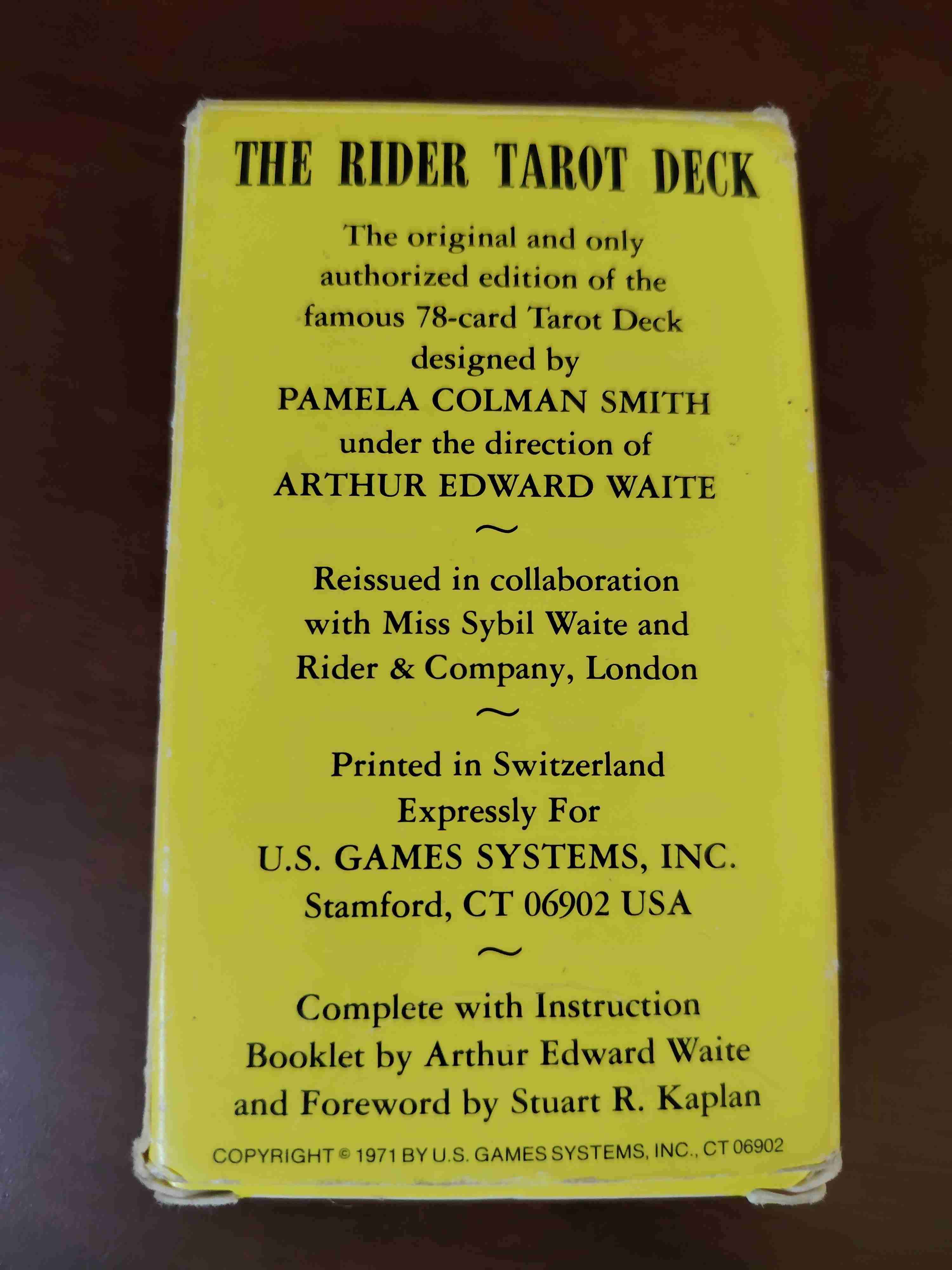 Baraja de Tarot Rider - miniatura 2