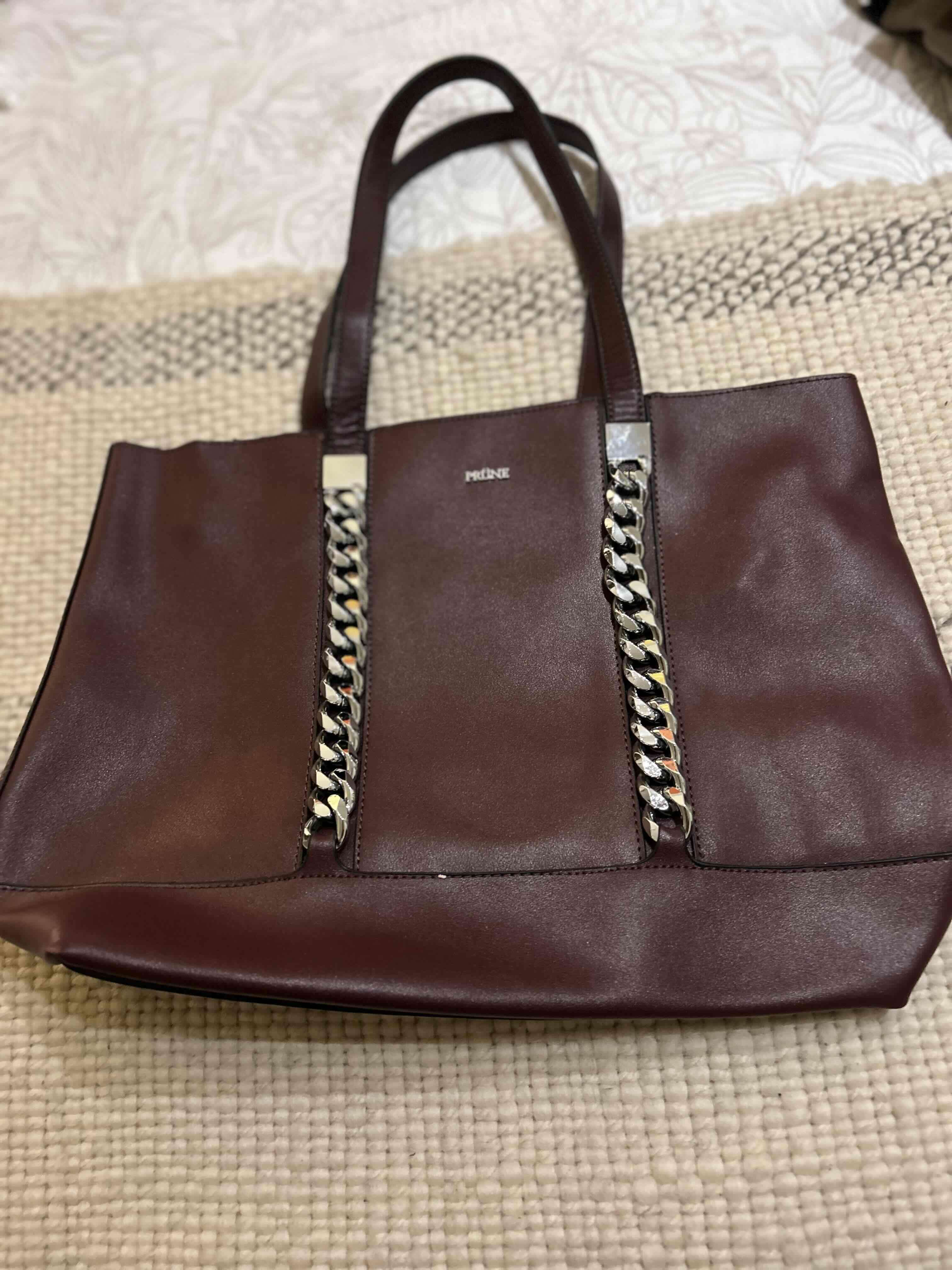 Bolso burdeos Prüne con cadenas - miniatura 2