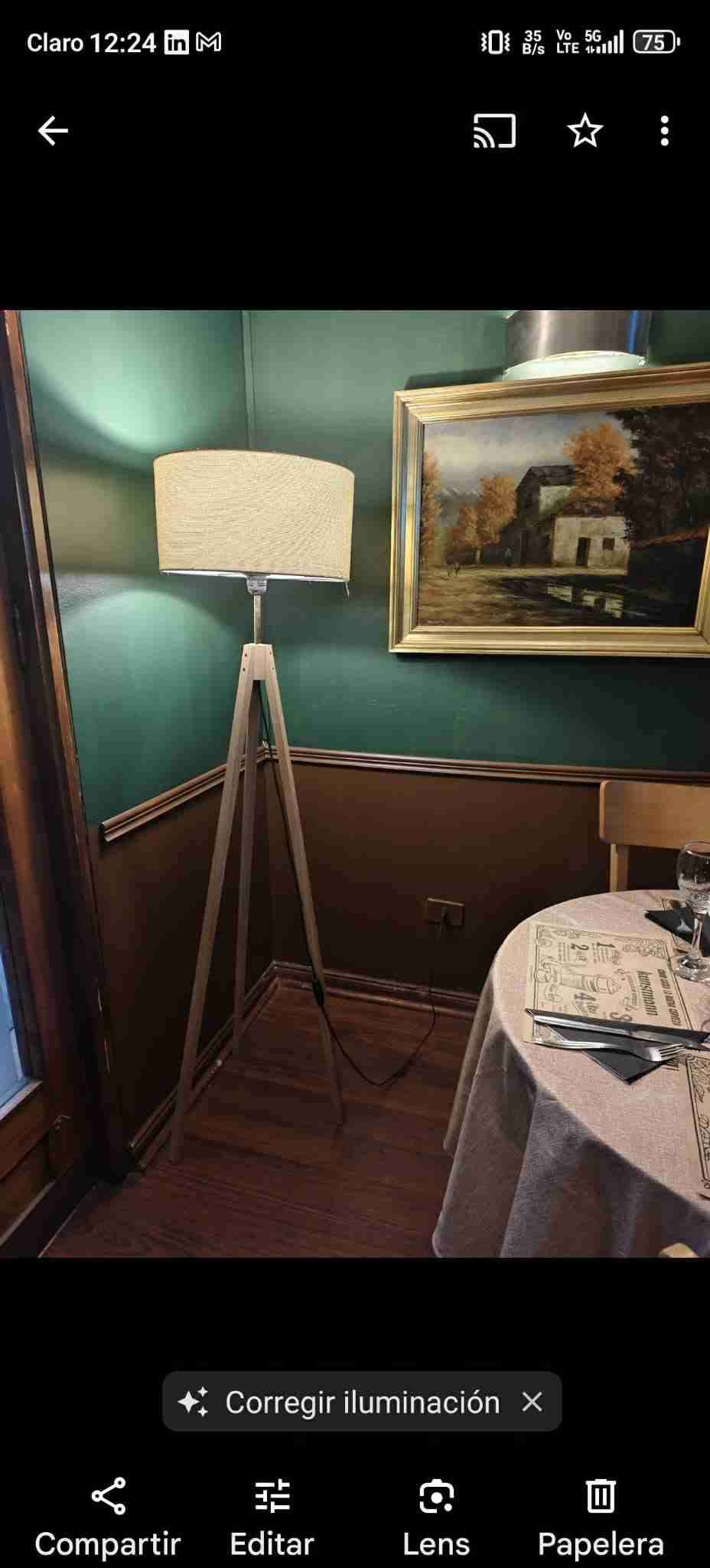 Lámpara de pie trípode - miniatura 4