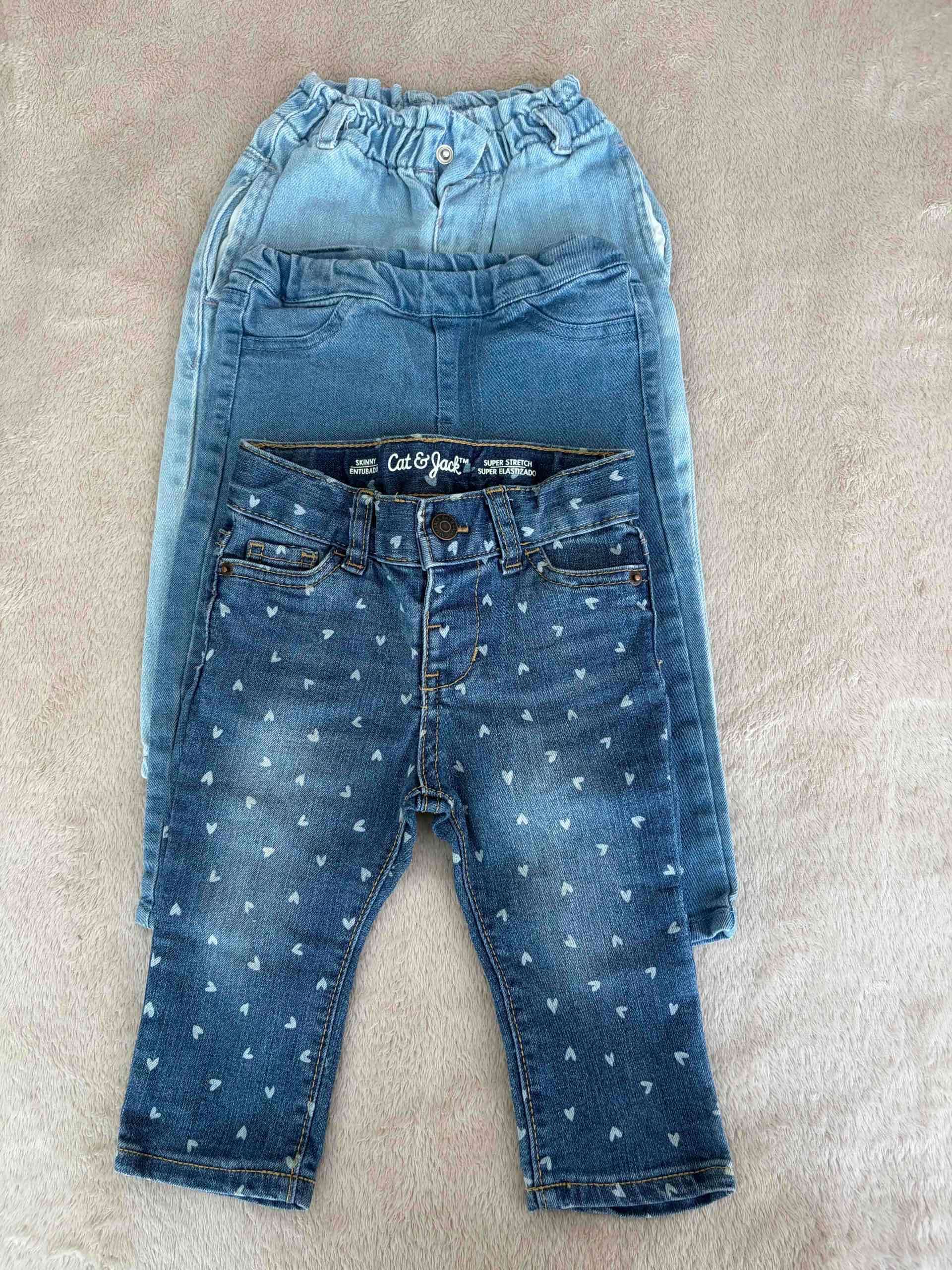 Jeans de niñas estampados - 12 meses