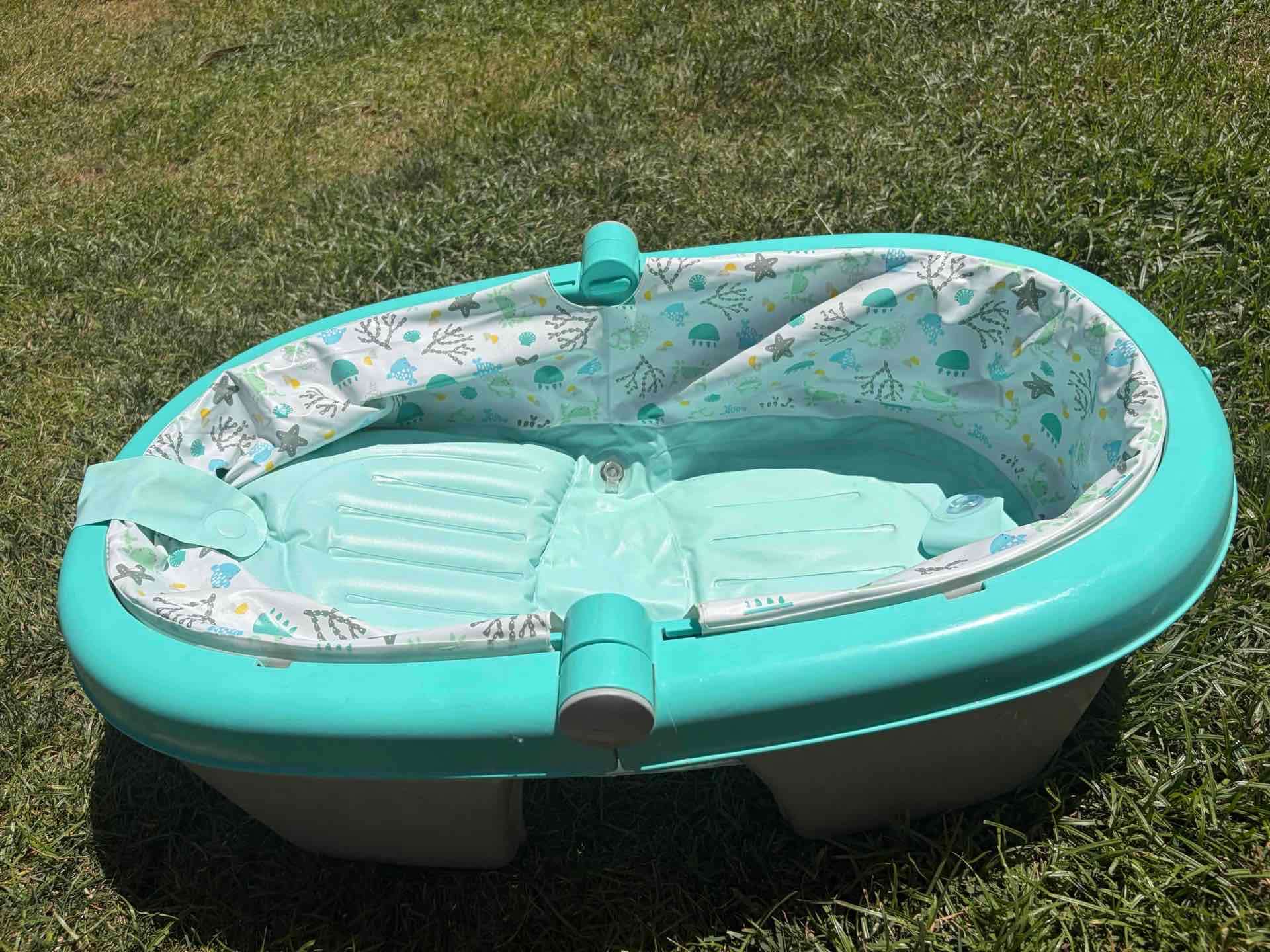 Tina plegable para bebé turquesa - miniatura 2