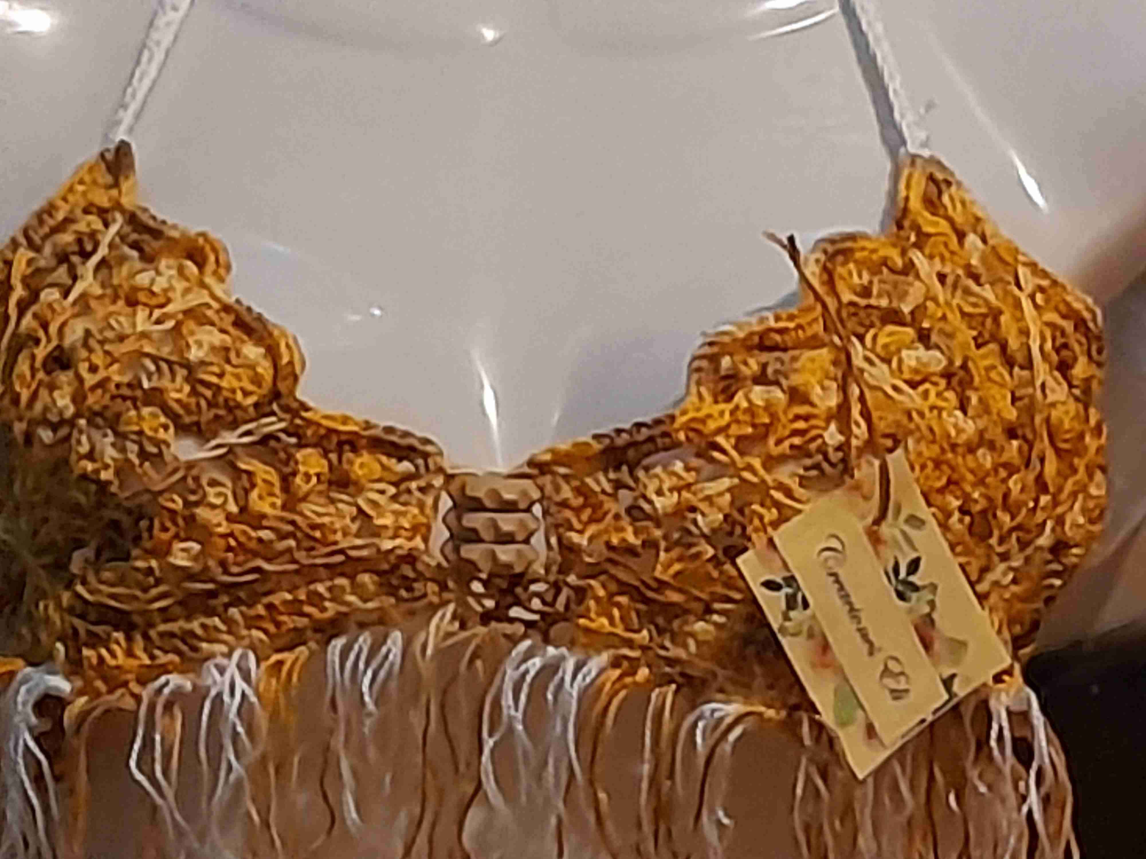 Top de crochet amarillo