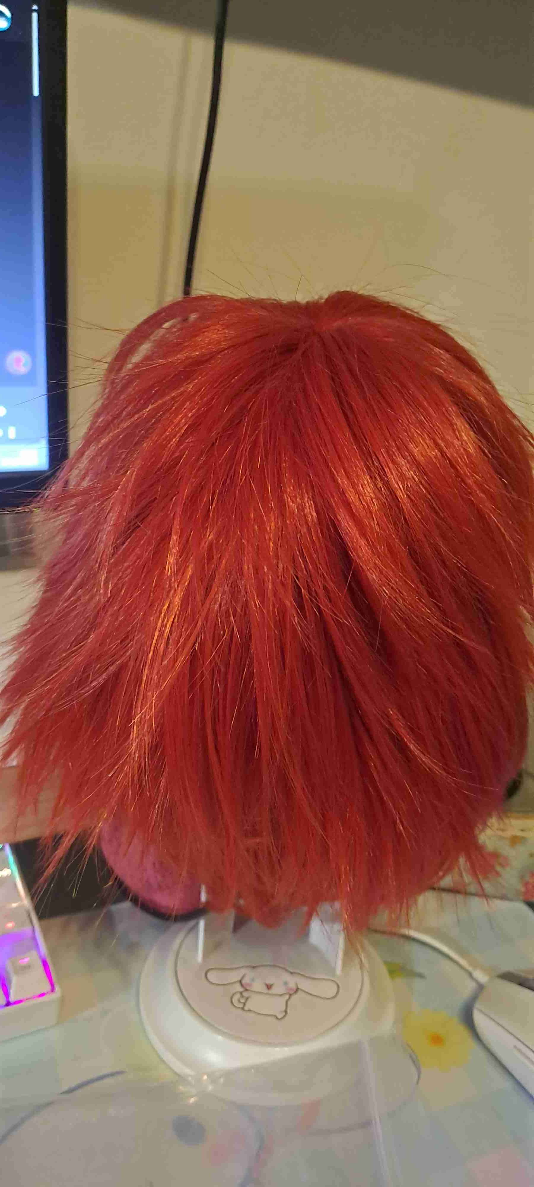 Peluca roja corta - miniatura 2