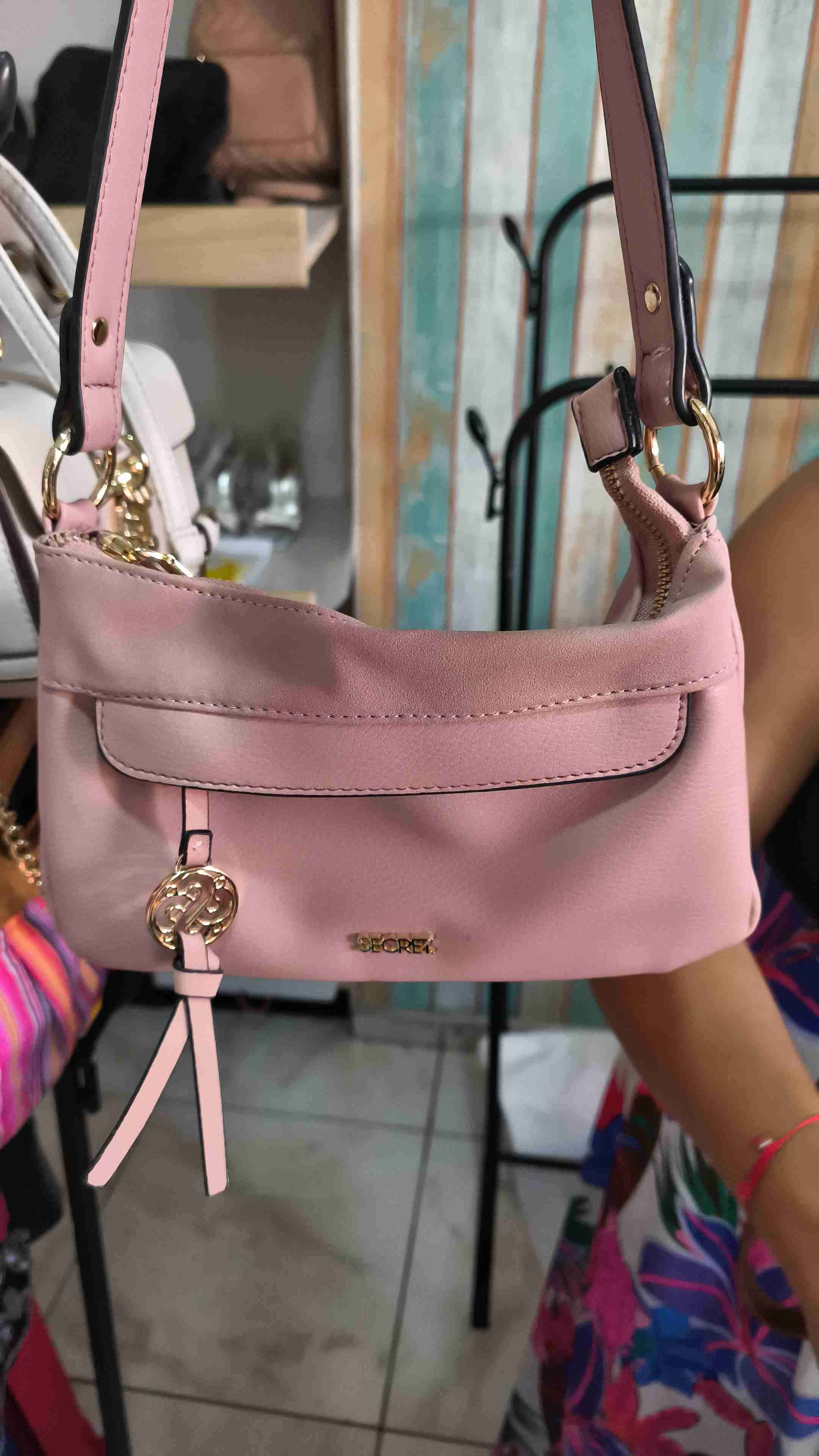 Cartera rosa mini Secret