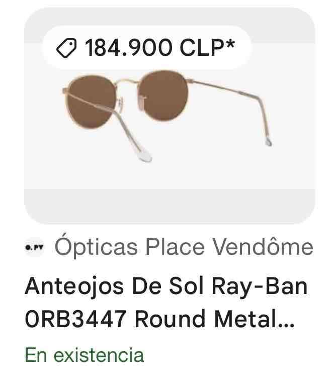 Ray-Ban Round Metal  originales  tamaño 50