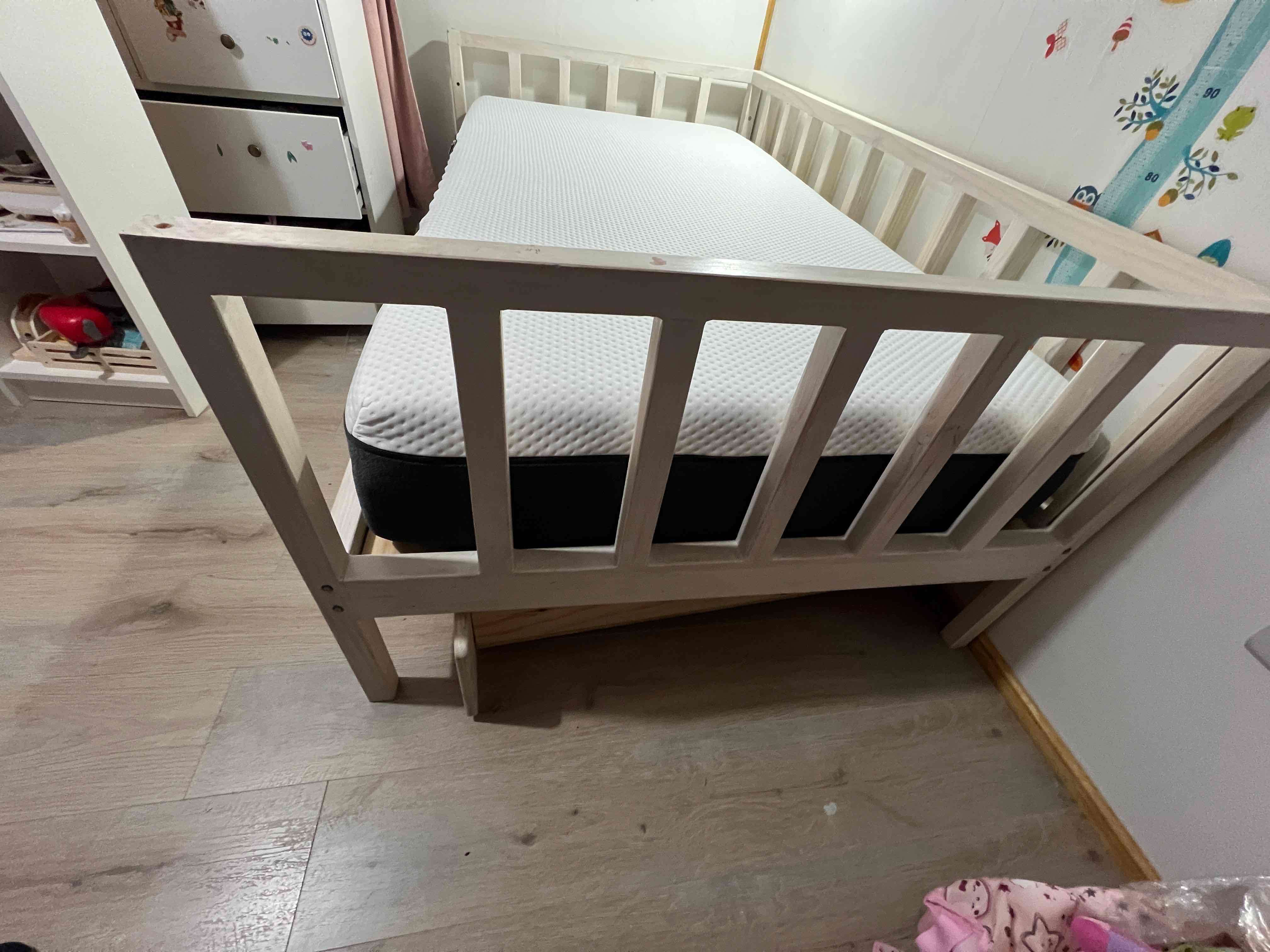 Cuna de madera blanca - miniatura 5