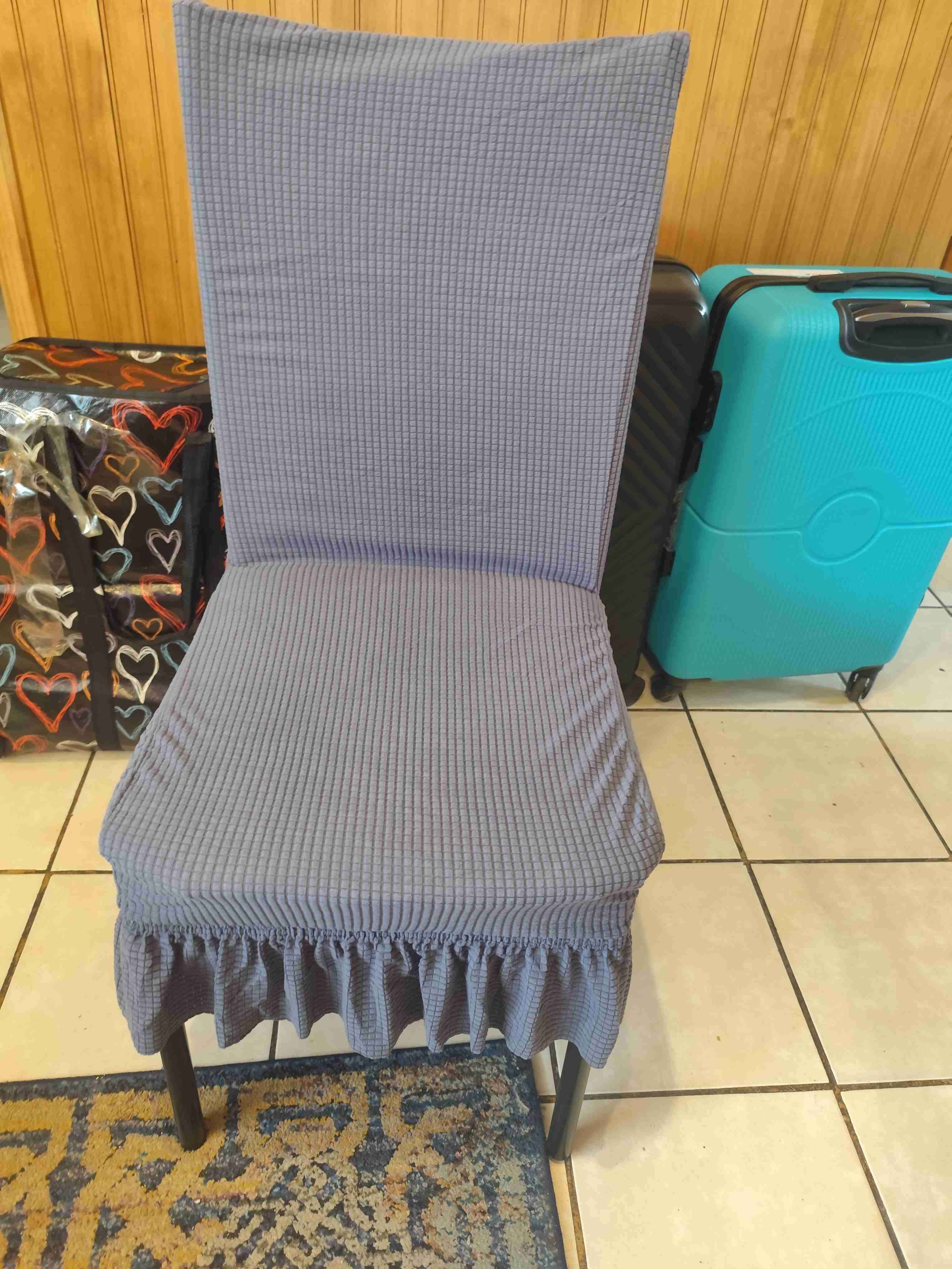 Funda elástica para silla gris