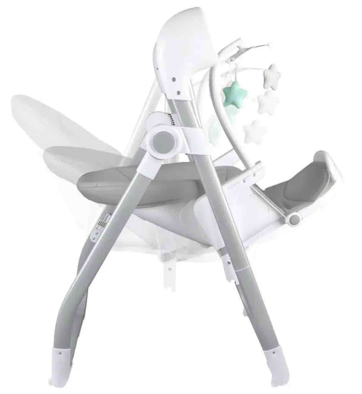 Silla de comer y  columpio para bebé gris - miniatura 3