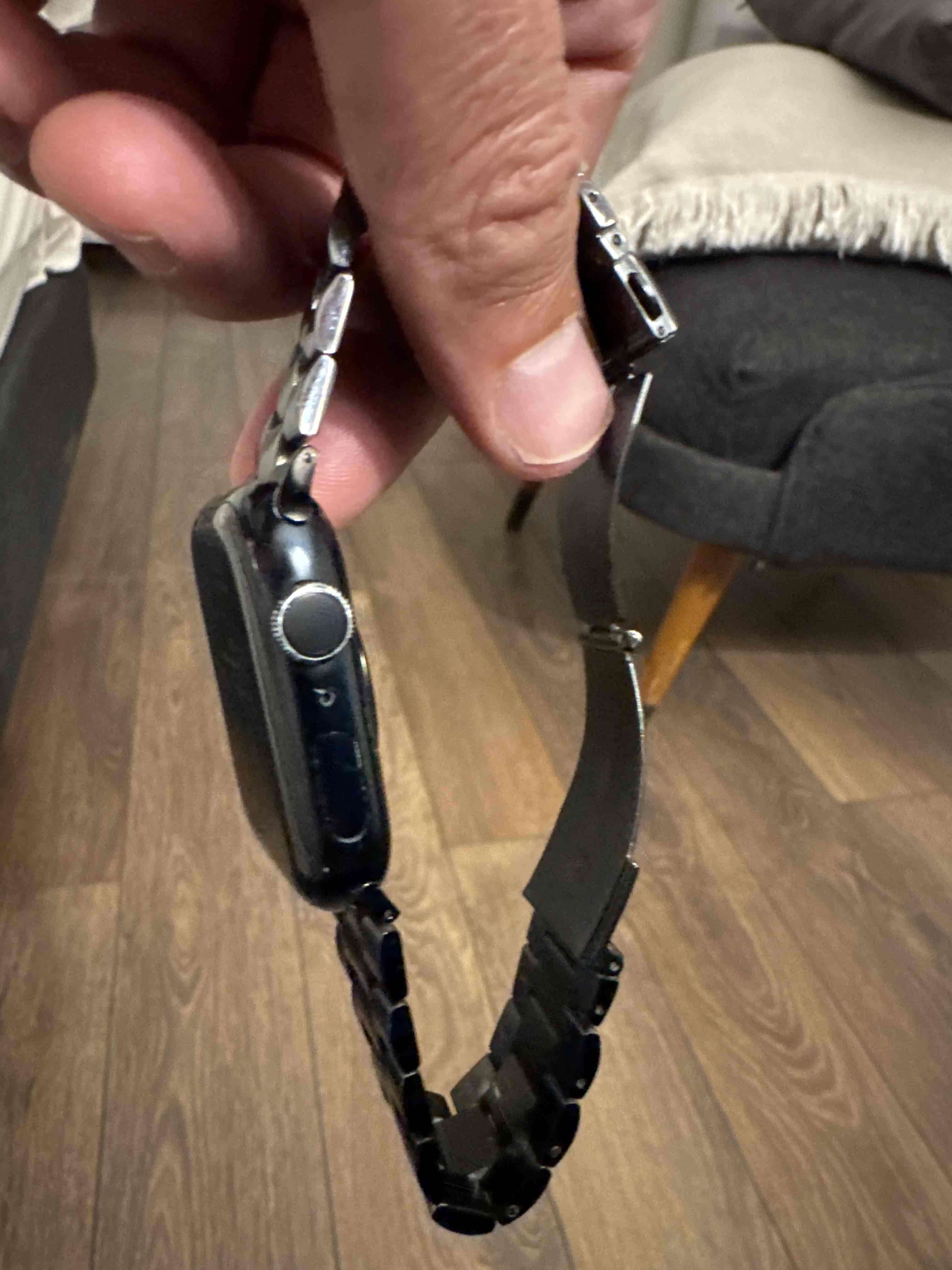 Apple Watch 7 GPS aluminio 45mm  correa metálica - miniatura 2