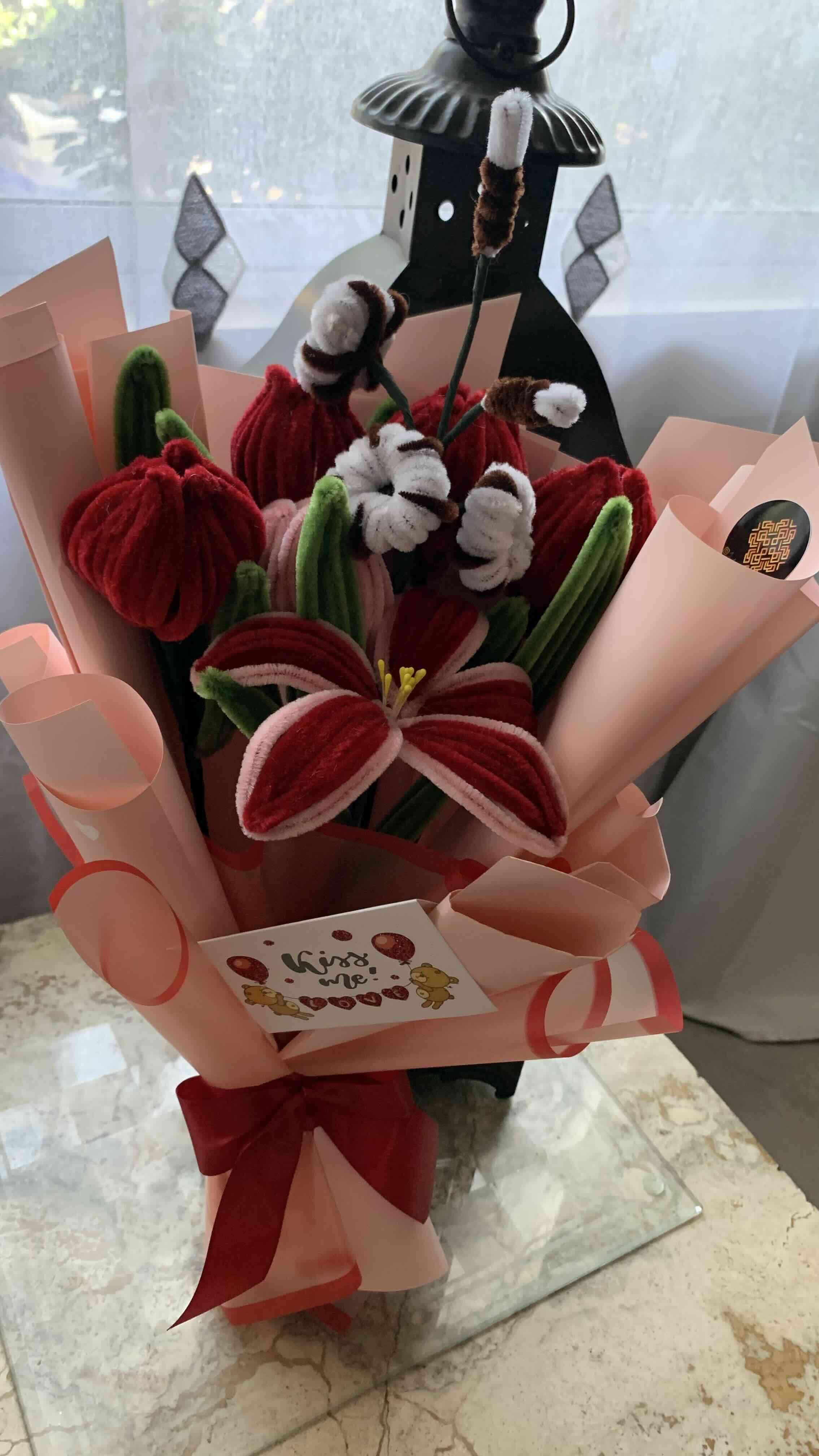 Ramo de flores limpiapipas