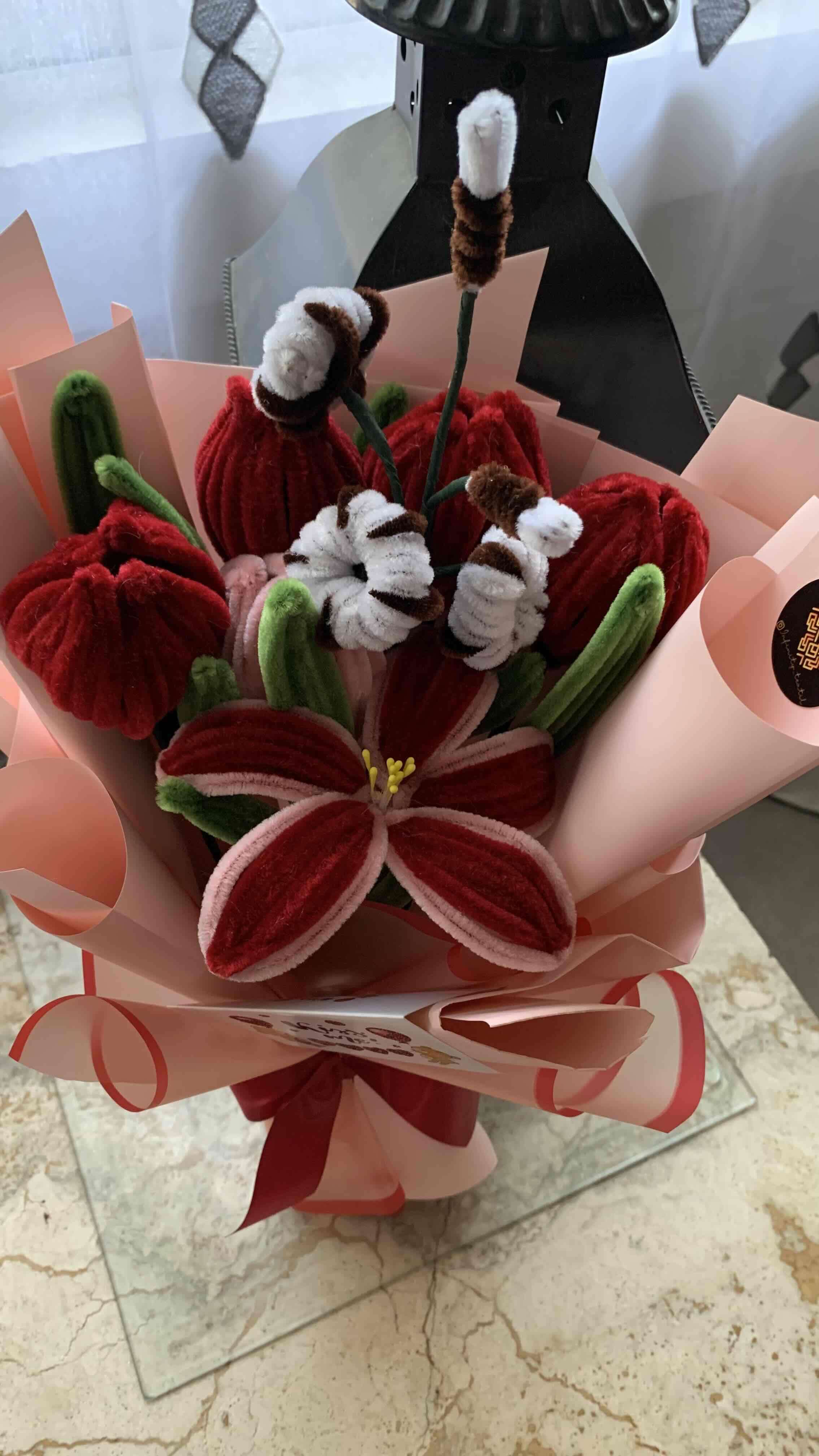 Ramo de flores limpiapipas - miniatura 2