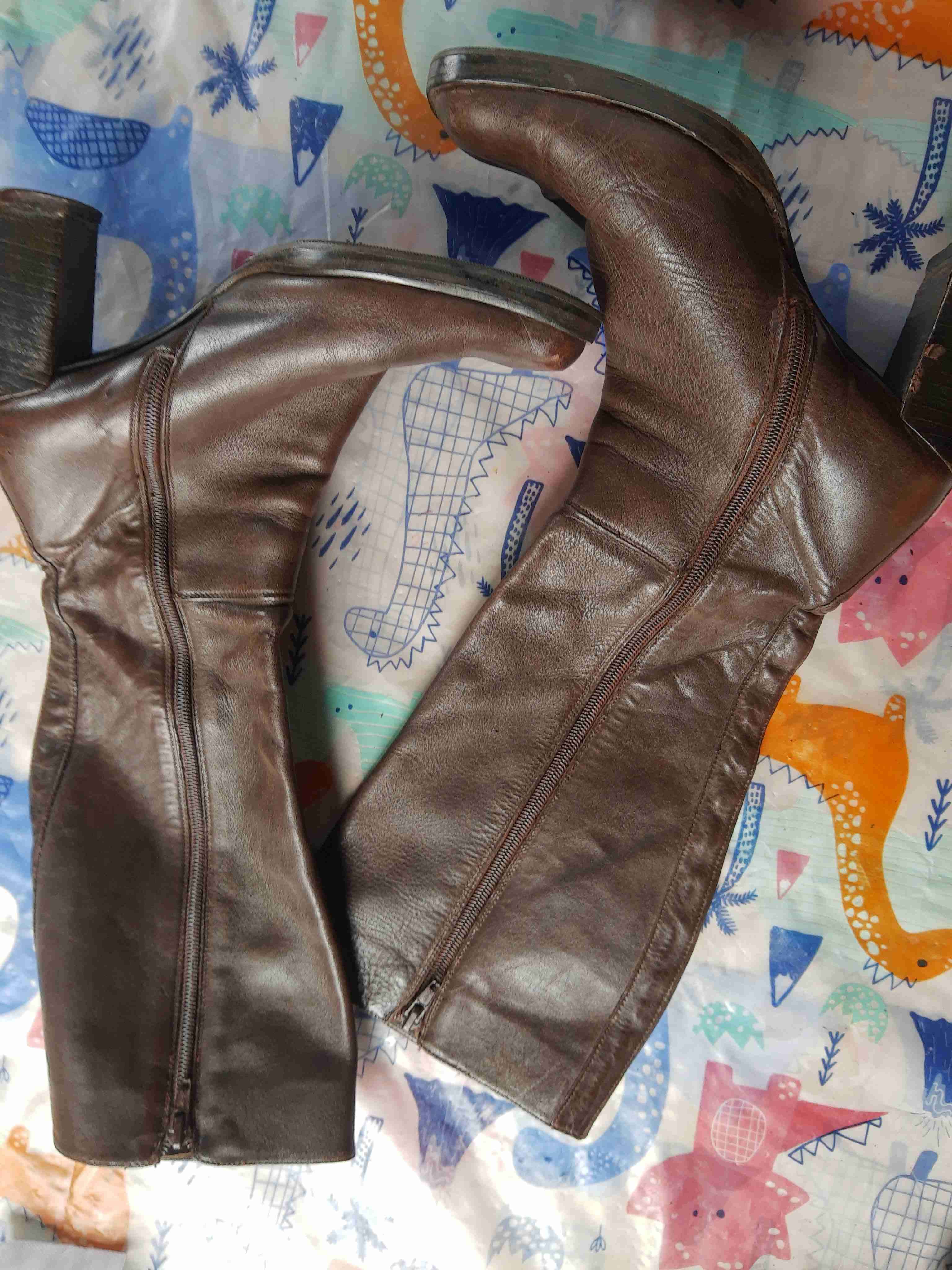 Botas largas color café