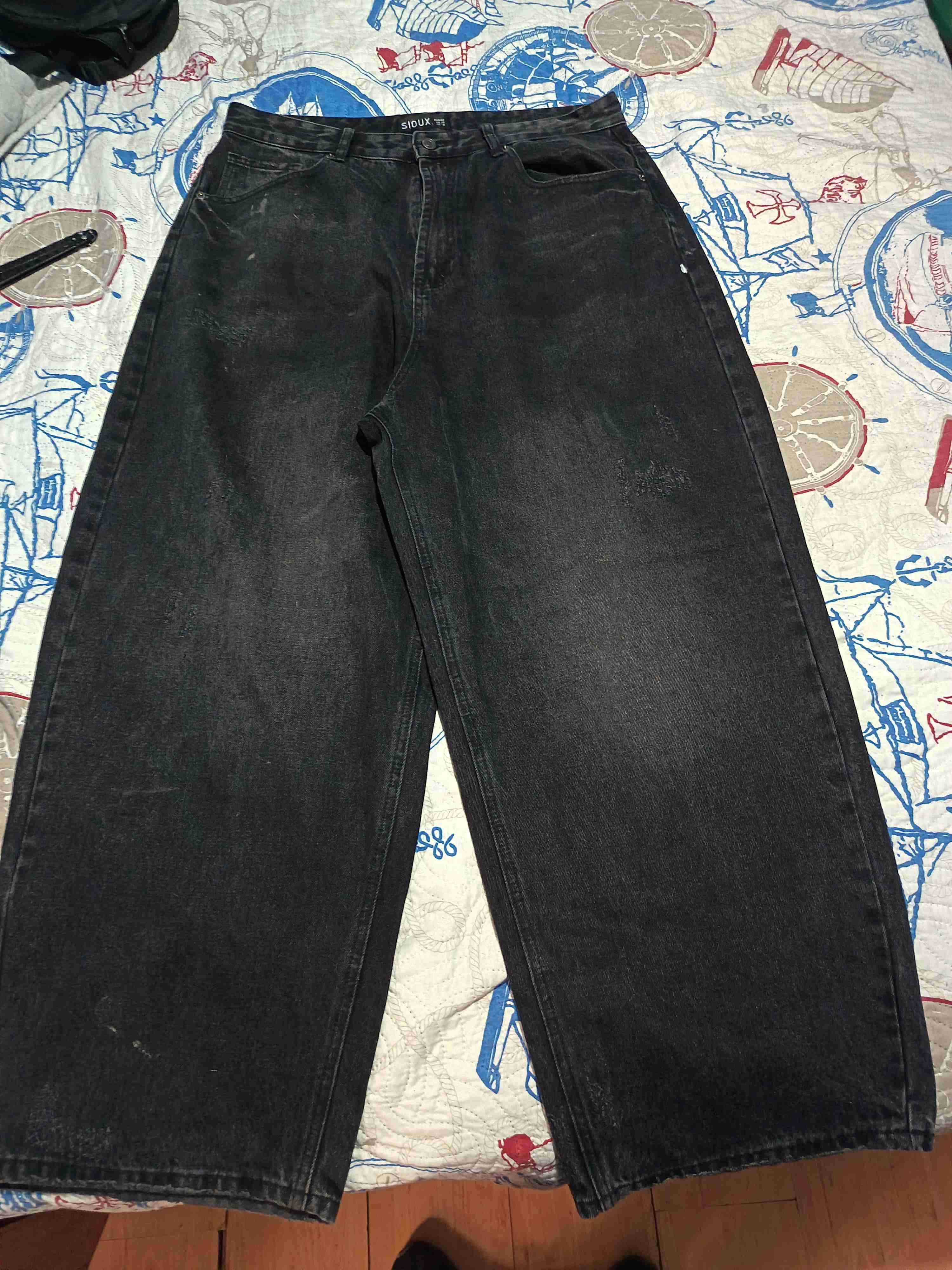 Jeans negros para unisex - miniatura 2