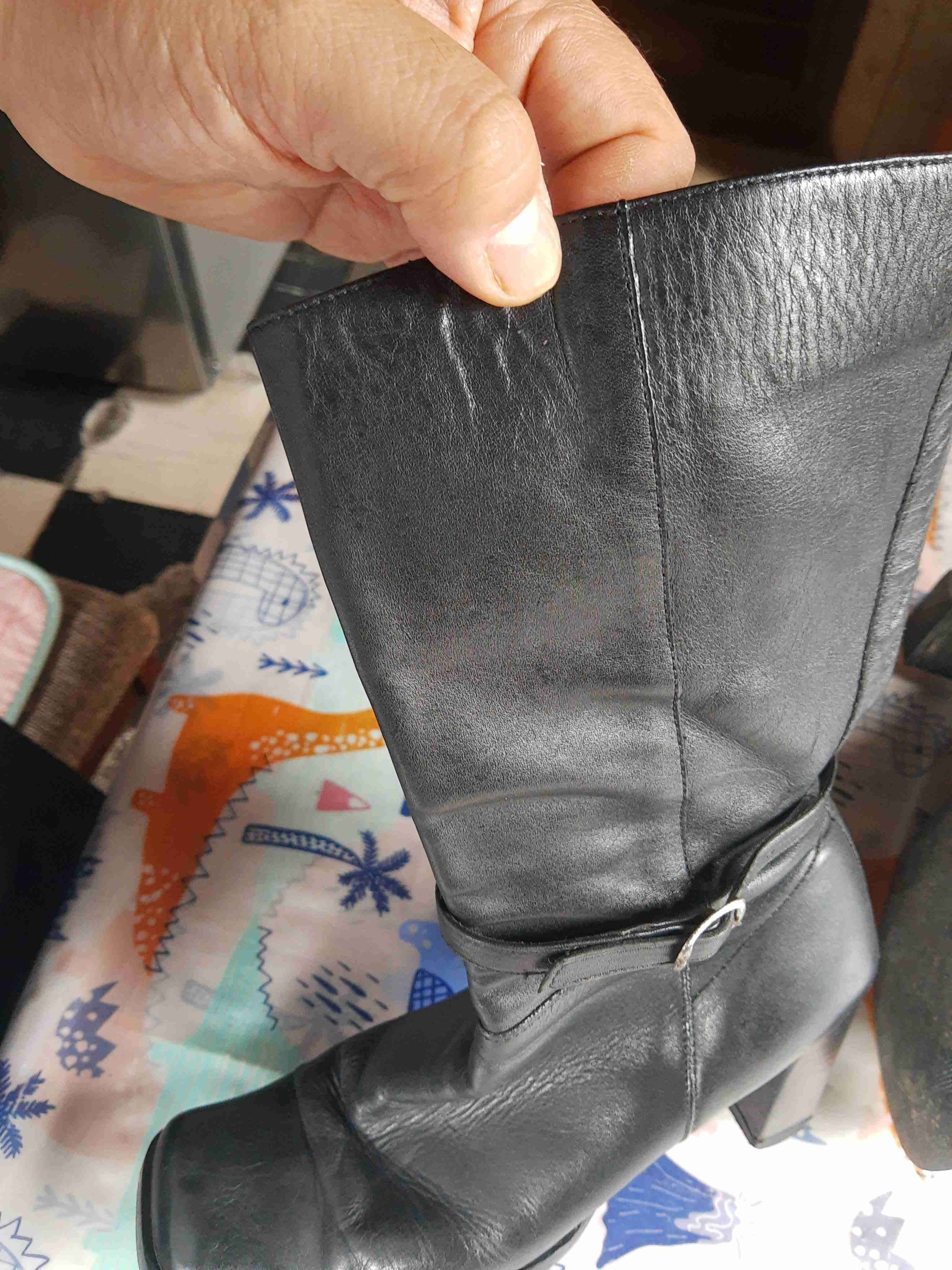 Botas pollini de cuero negros neo 38 - miniatura 2