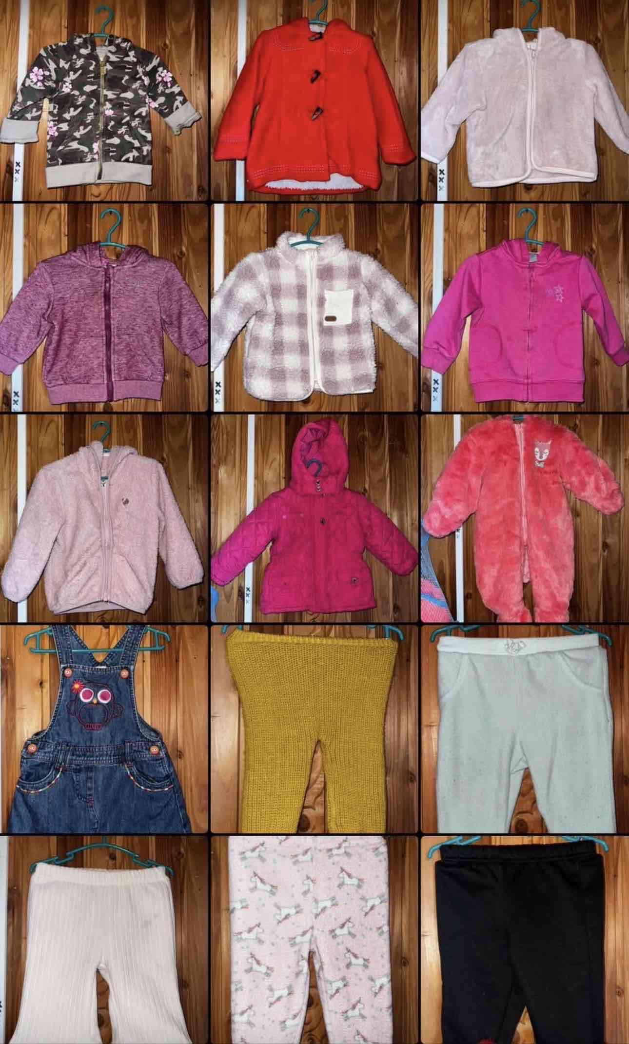 Lote de 24 Prendas de bebe 6 a 9 Meses Niña